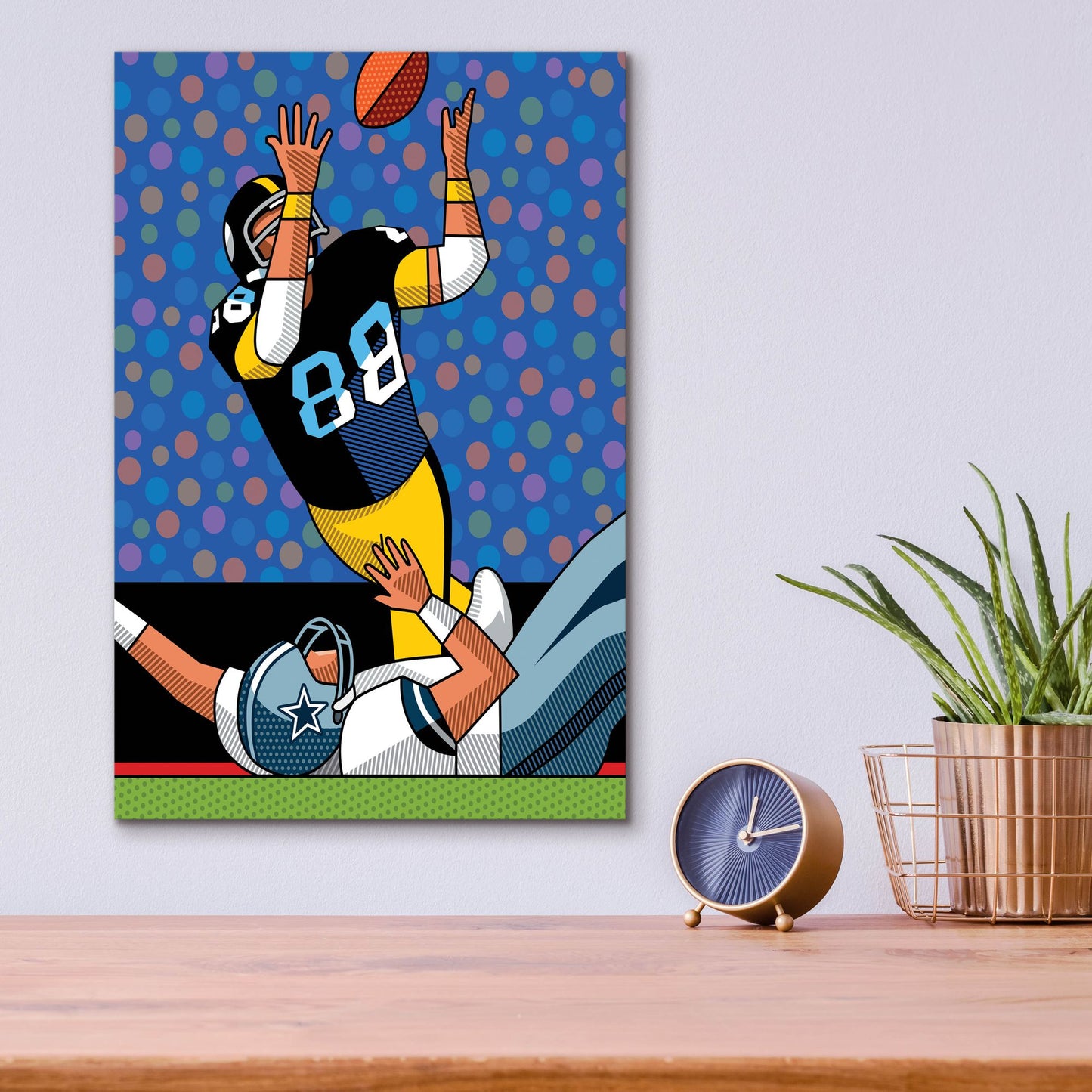 Epic Art 'Lynn Swann Super Bowl Catch' by Ron Magnes, Acrylic Glass Wall Art,12x16