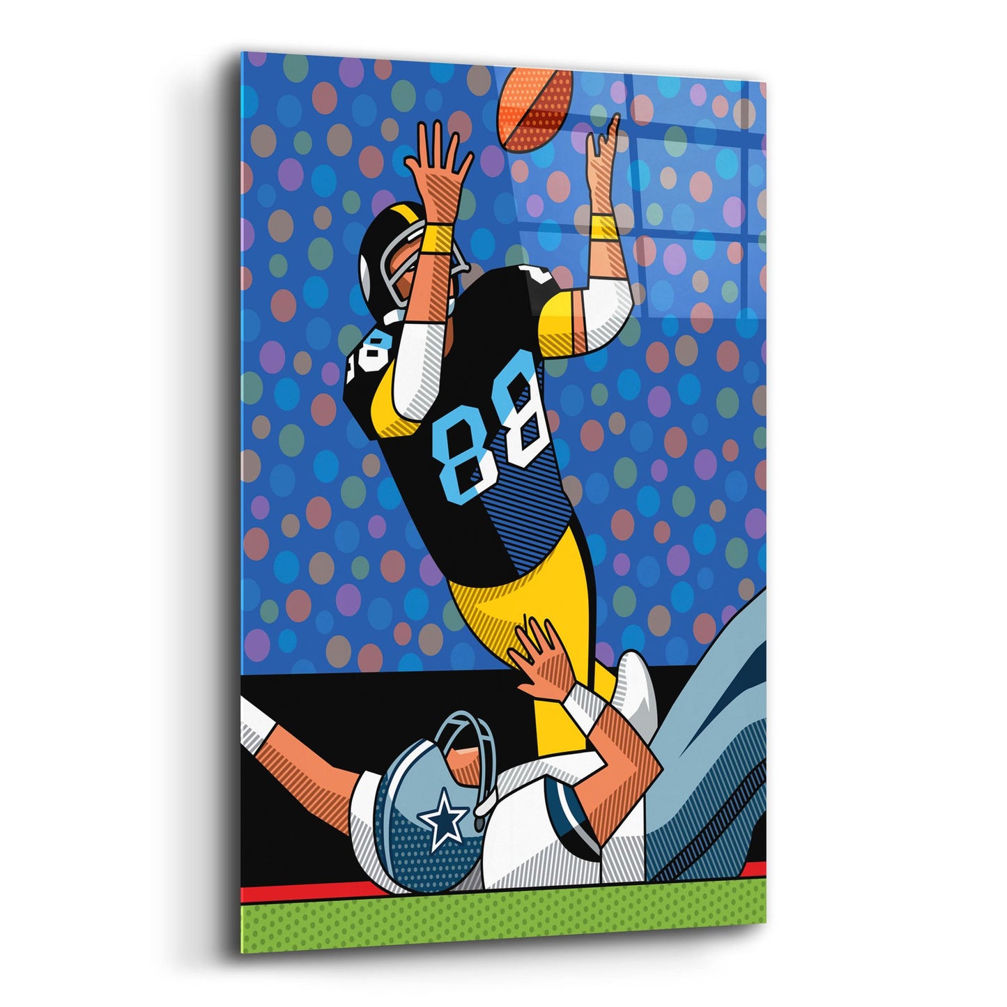 Epic Art 'Lynn Swann Super Bowl Catch' by Ron Magnes, Acrylic Glass Wall Art,16x24