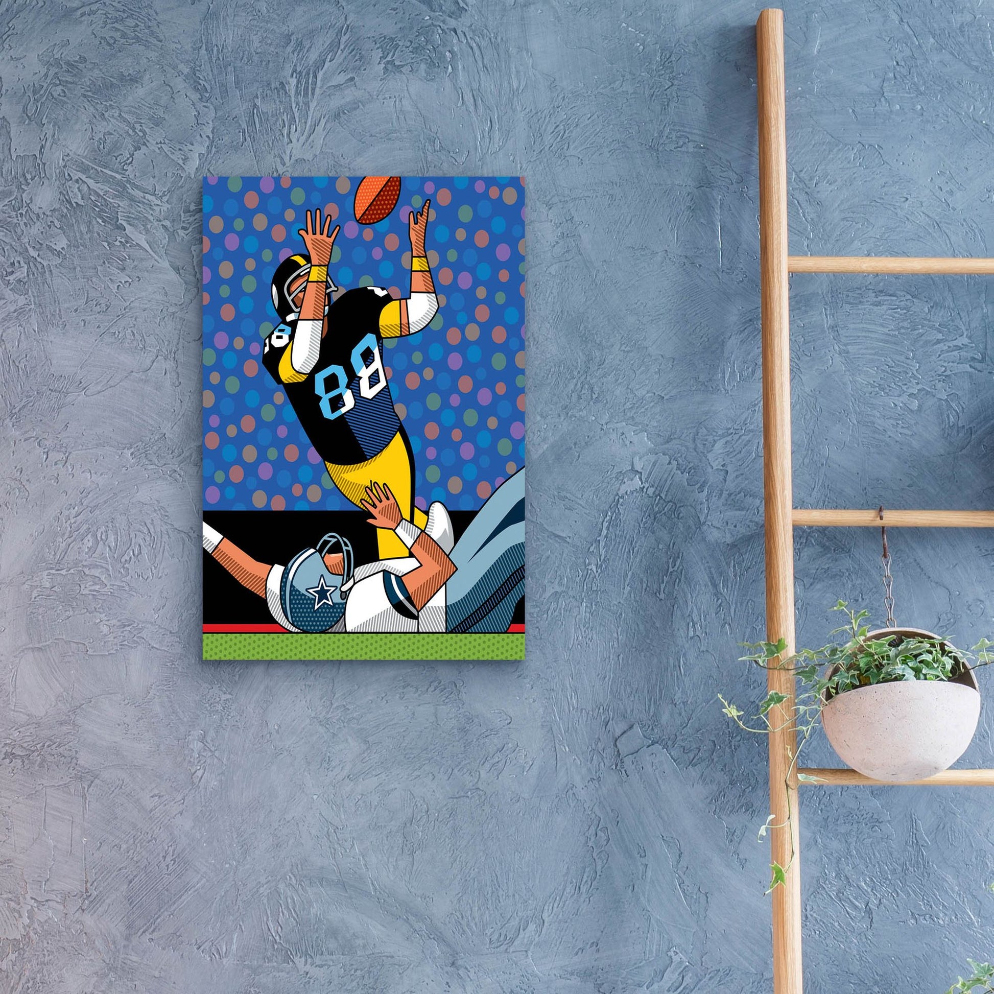 Epic Art 'Lynn Swann Super Bowl Catch' by Ron Magnes, Acrylic Glass Wall Art,16x24