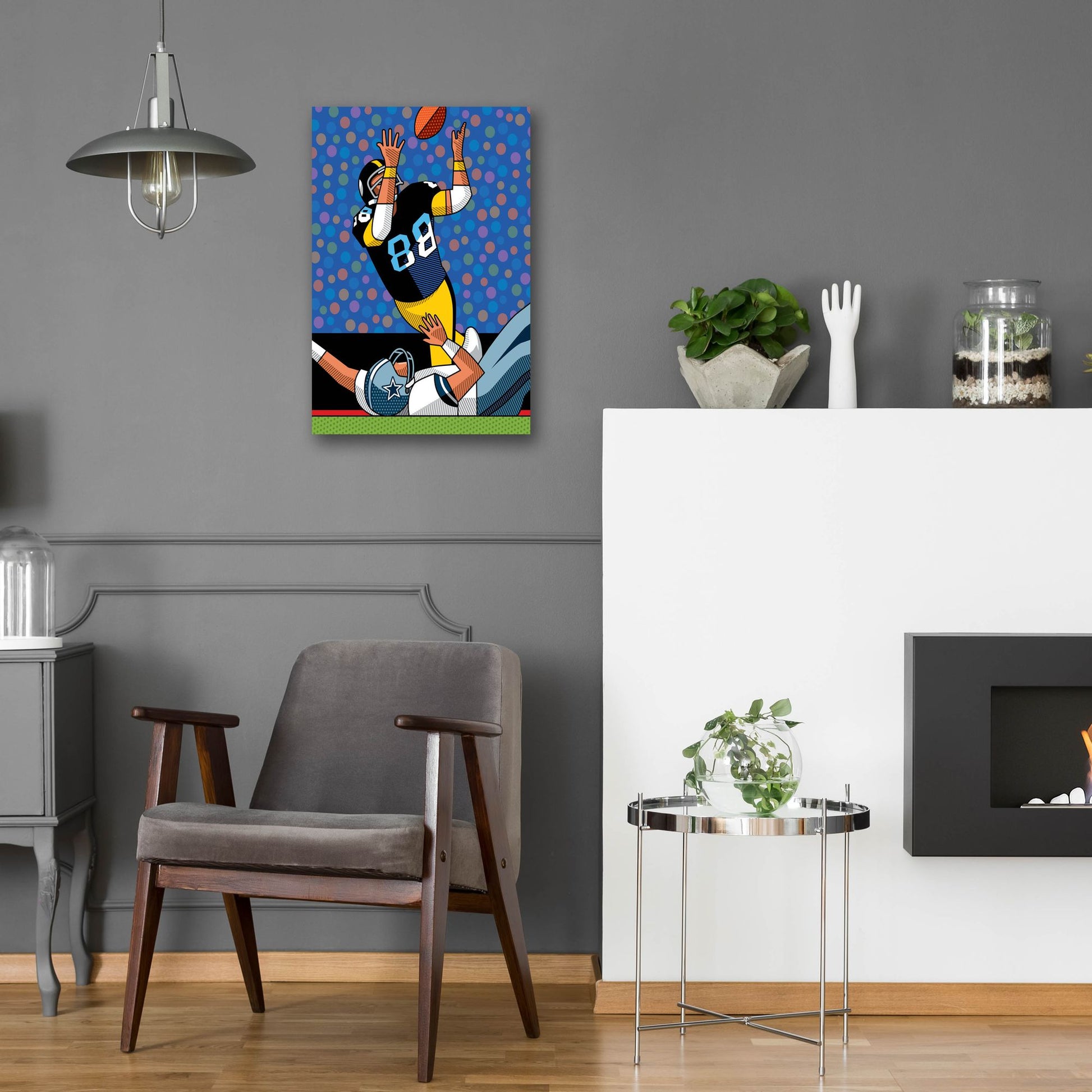 Epic Art 'Lynn Swann Super Bowl Catch' by Ron Magnes, Acrylic Glass Wall Art,16x24