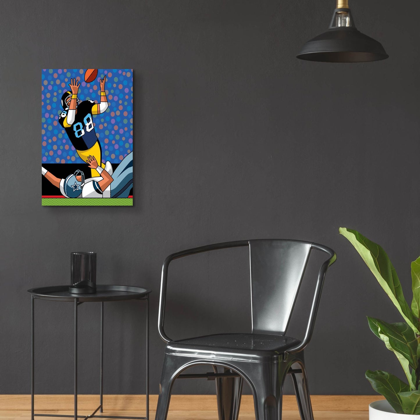 Epic Art 'Lynn Swann Super Bowl Catch' by Ron Magnes, Acrylic Glass Wall Art,16x24