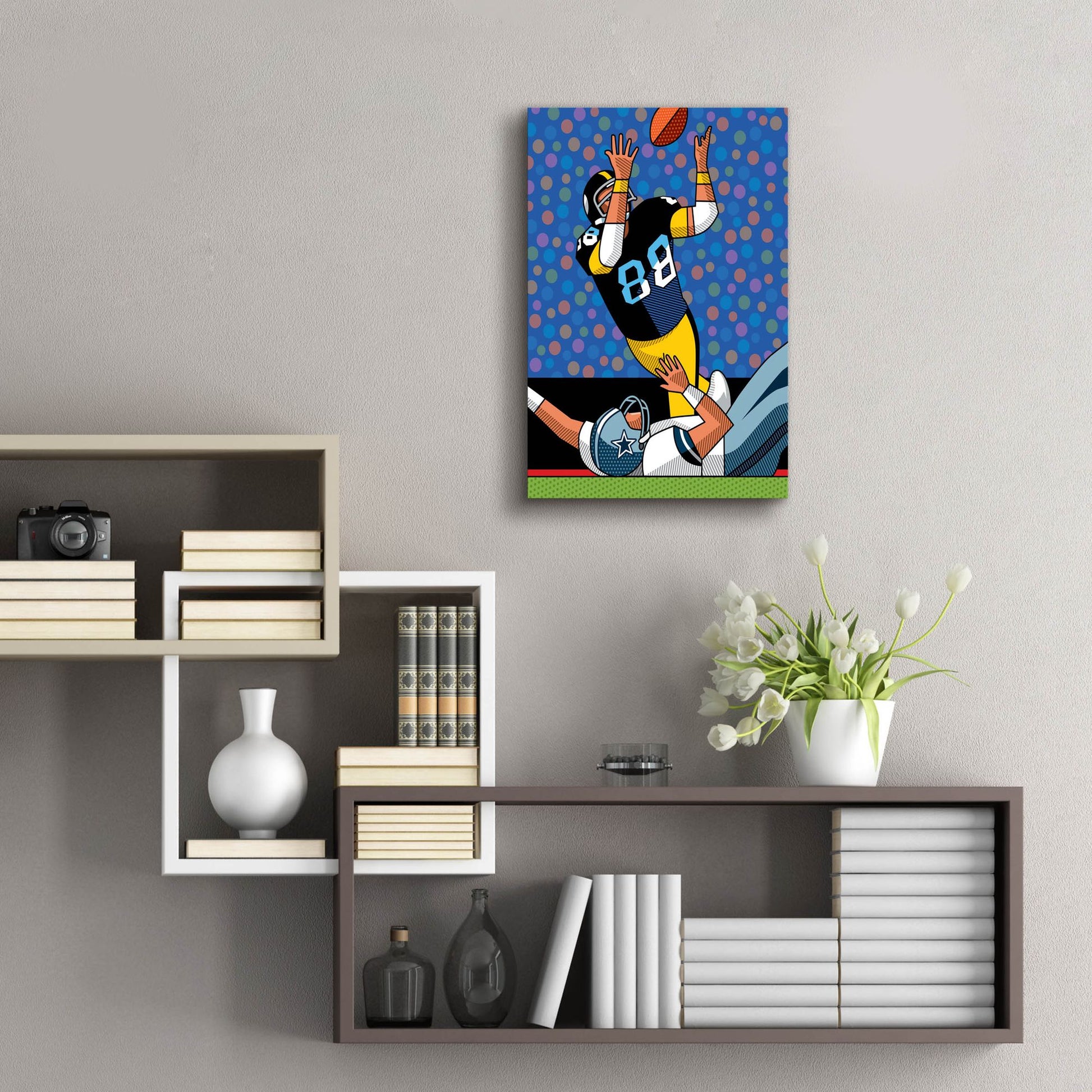 Epic Art 'Lynn Swann Super Bowl Catch' by Ron Magnes, Acrylic Glass Wall Art,16x24