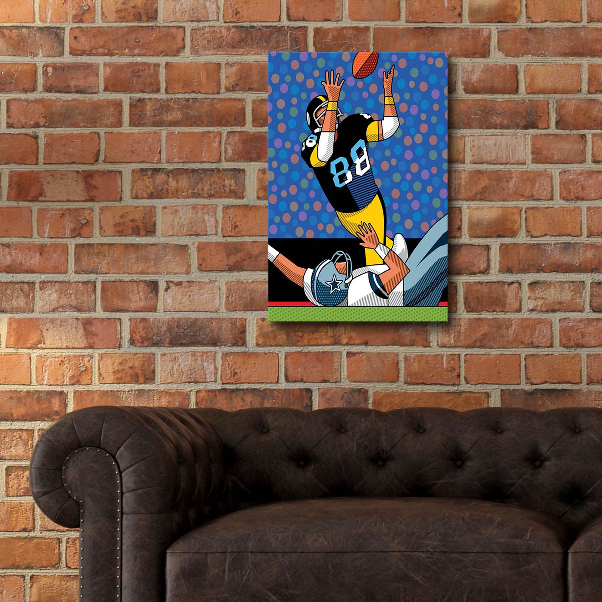 Epic Art 'Lynn Swann Super Bowl Catch' by Ron Magnes, Acrylic Glass Wall Art,16x24
