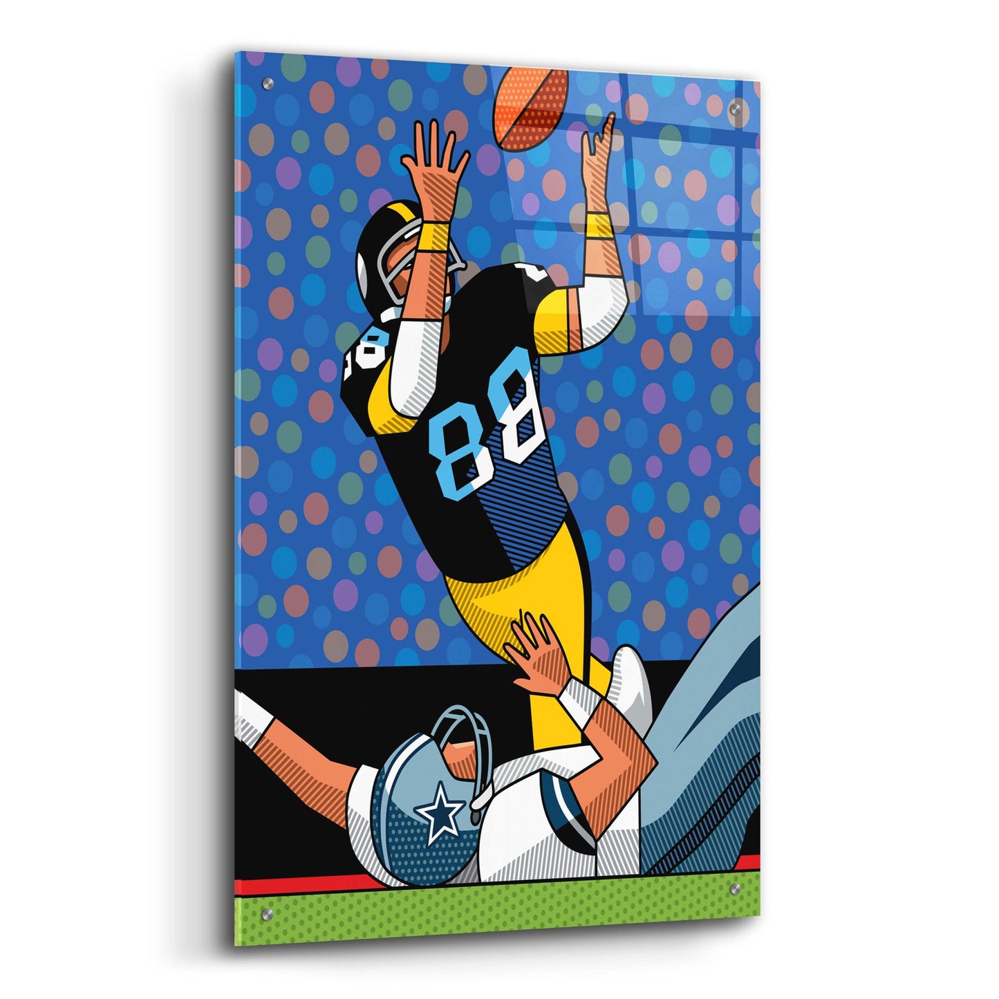 Epic Art 'Lynn Swann Super Bowl Catch' by Ron Magnes, Acrylic Glass Wall Art,24x36