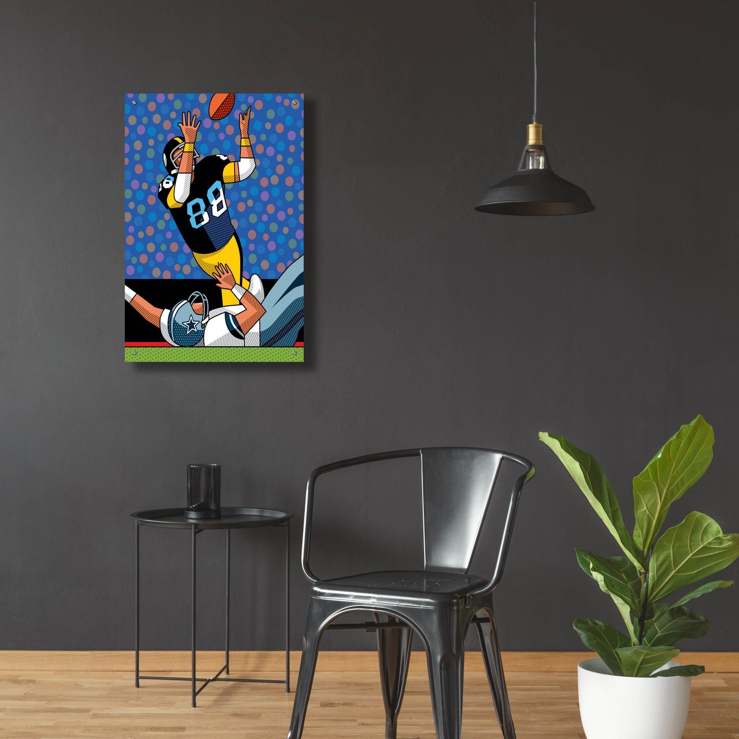 Epic Art 'Lynn Swann Super Bowl Catch' by Ron Magnes, Acrylic Glass Wall Art,24x36