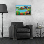 Epic Art 'Pittsburgh Incline Autumn' by Ron Magnes, Acrylic Glass Wall Art,24x16