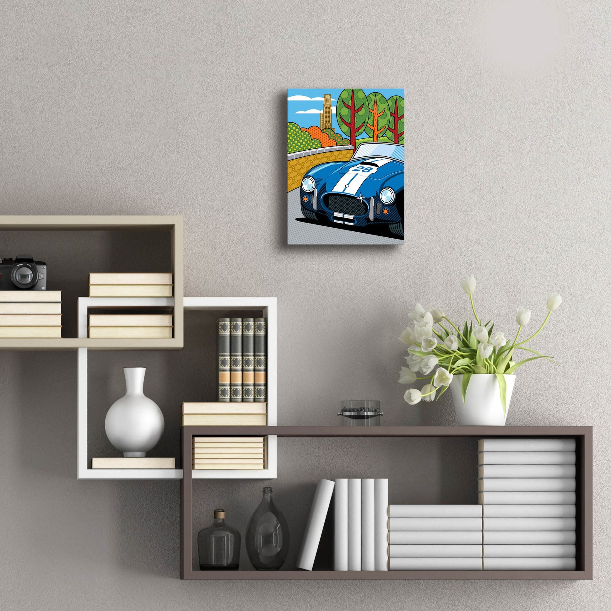 Epic Art 'Pittsburgh Vintage Grand Prix' by Ron Magnes, Acrylic Glass Wall Art,12x16