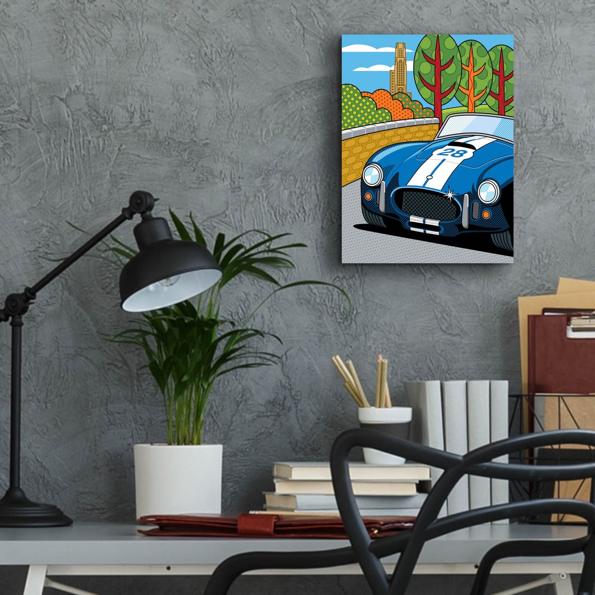 Epic Art 'Pittsburgh Vintage Grand Prix' by Ron Magnes, Acrylic Glass Wall Art,12x16