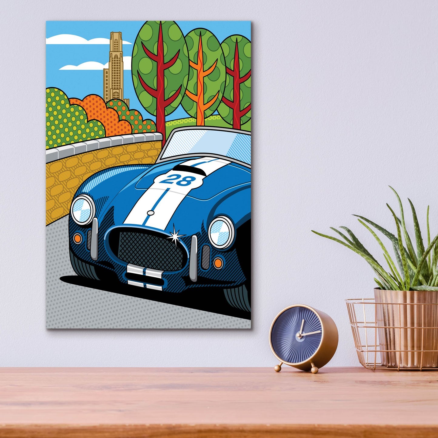 Epic Art 'Pittsburgh Vintage Grand Prix' by Ron Magnes, Acrylic Glass Wall Art,12x16
