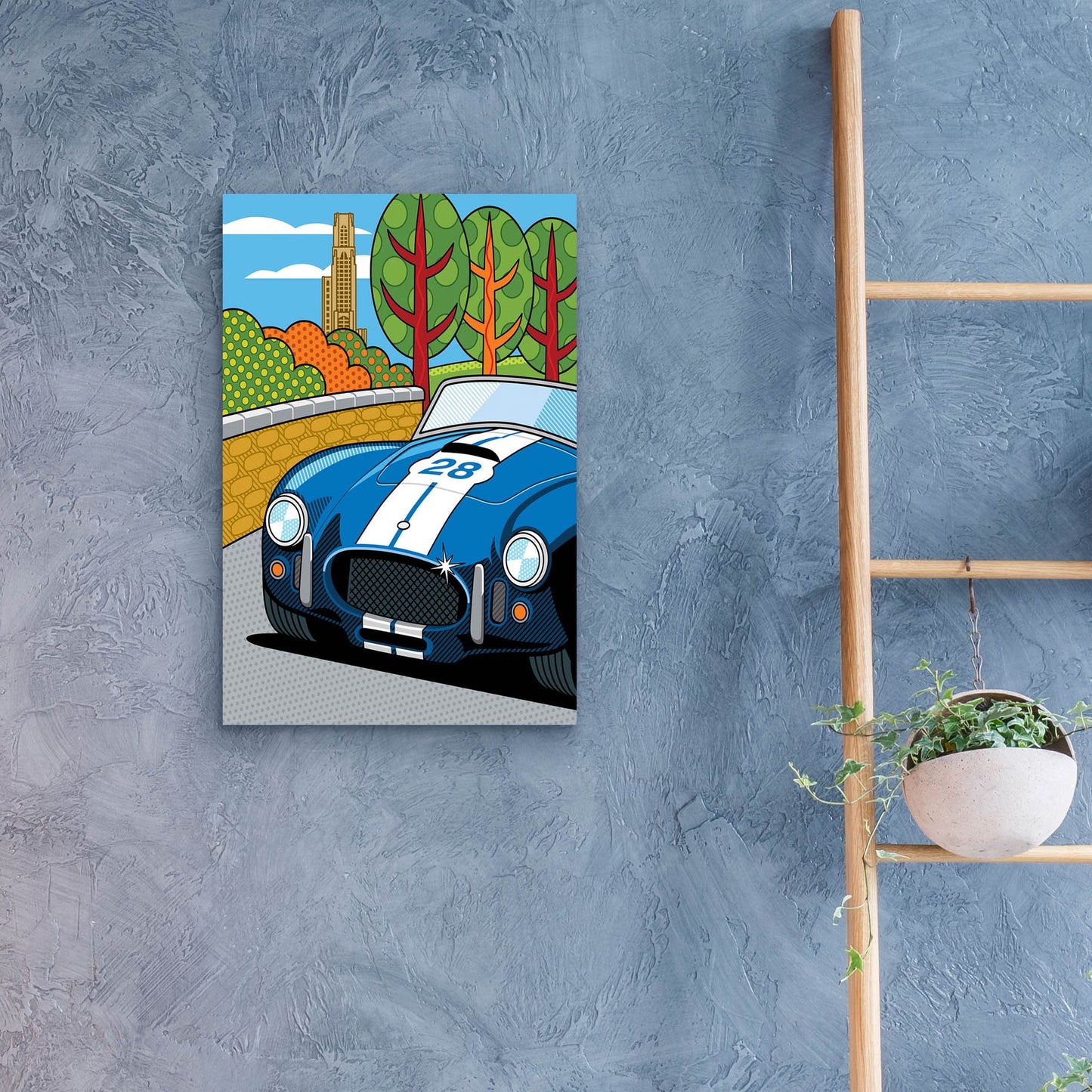 Epic Art 'Pittsburgh Vintage Grand Prix' by Ron Magnes, Acrylic Glass Wall Art,16x24