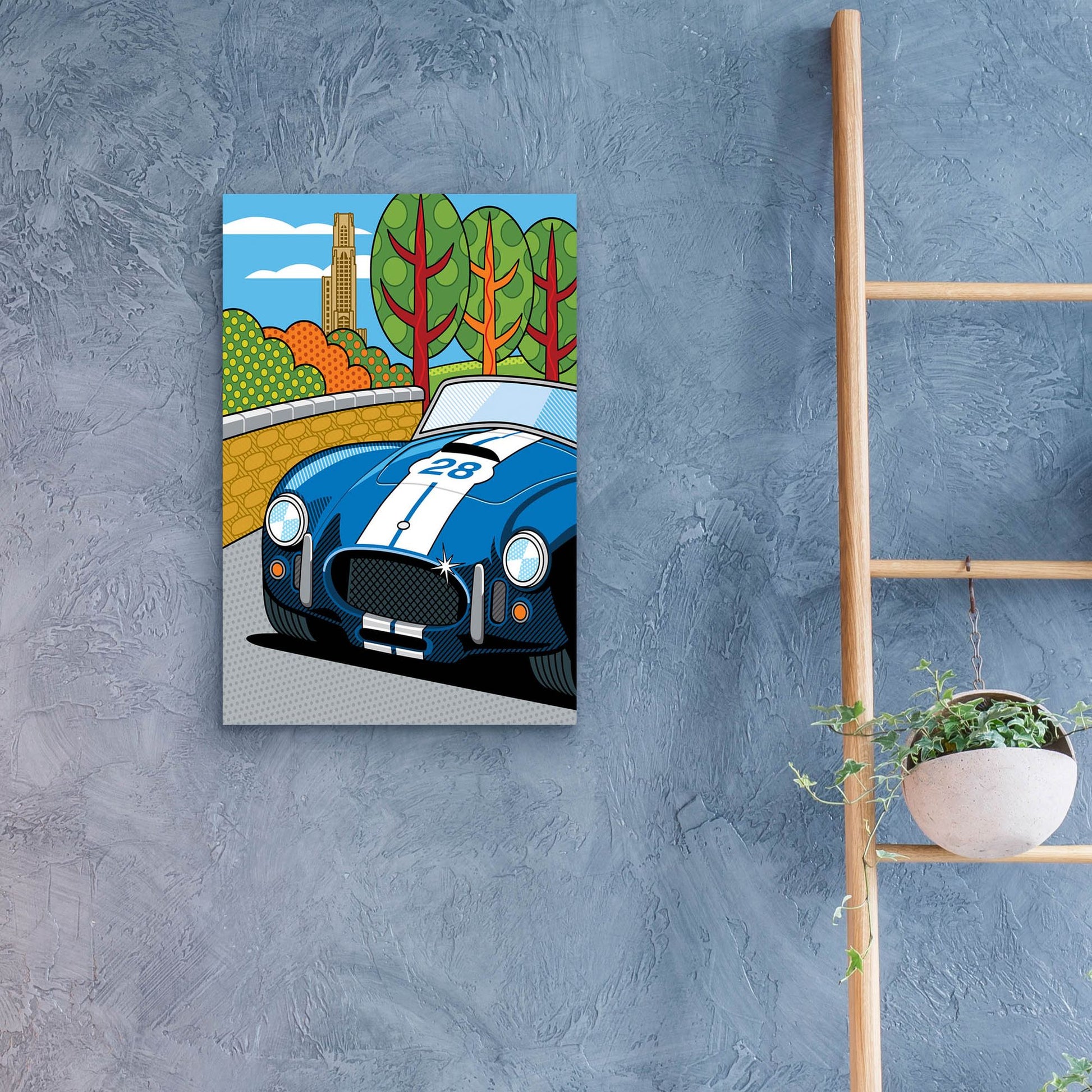 Epic Art 'Pittsburgh Vintage Grand Prix' by Ron Magnes, Acrylic Glass Wall Art,16x24