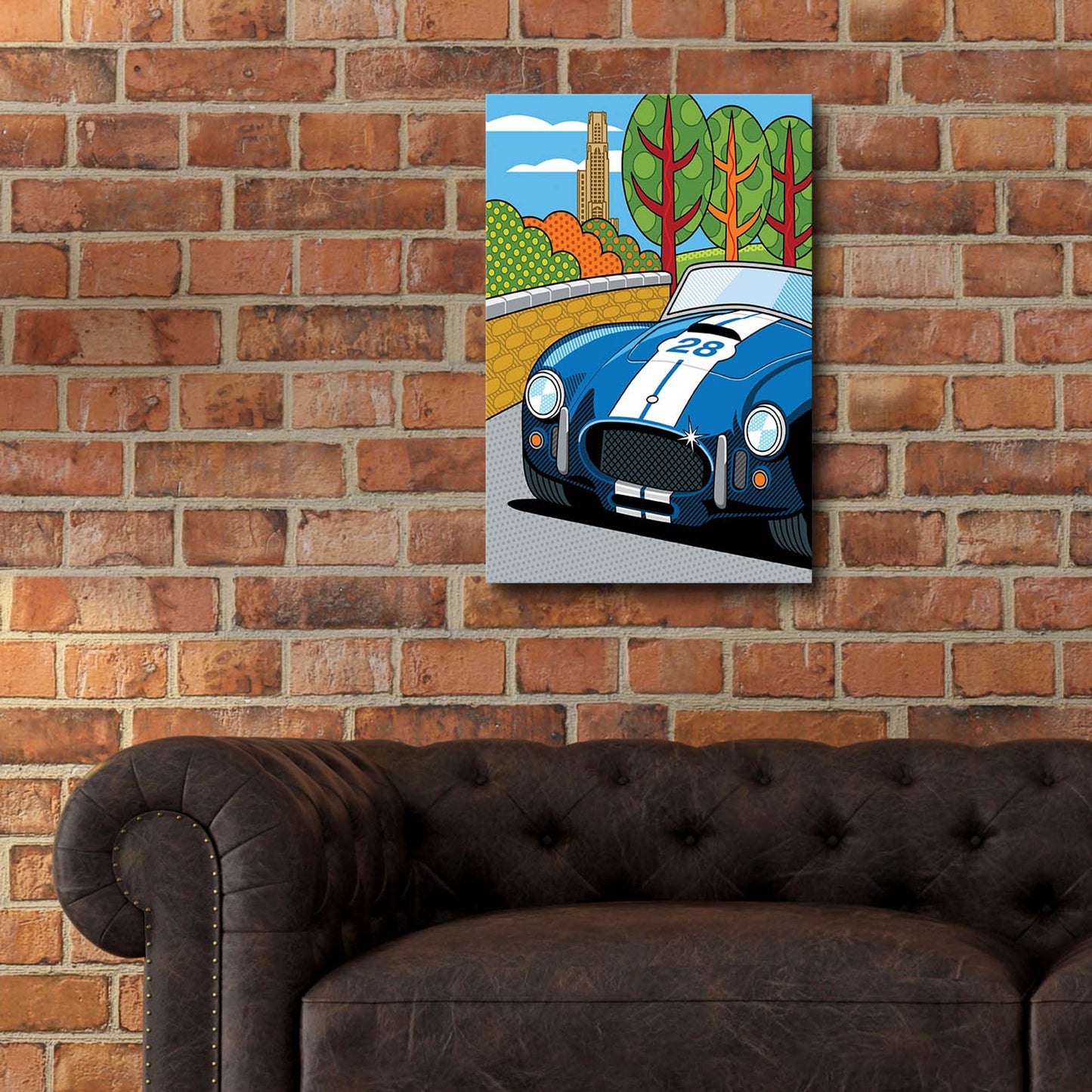 Epic Art 'Pittsburgh Vintage Grand Prix' by Ron Magnes, Acrylic Glass Wall Art,16x24