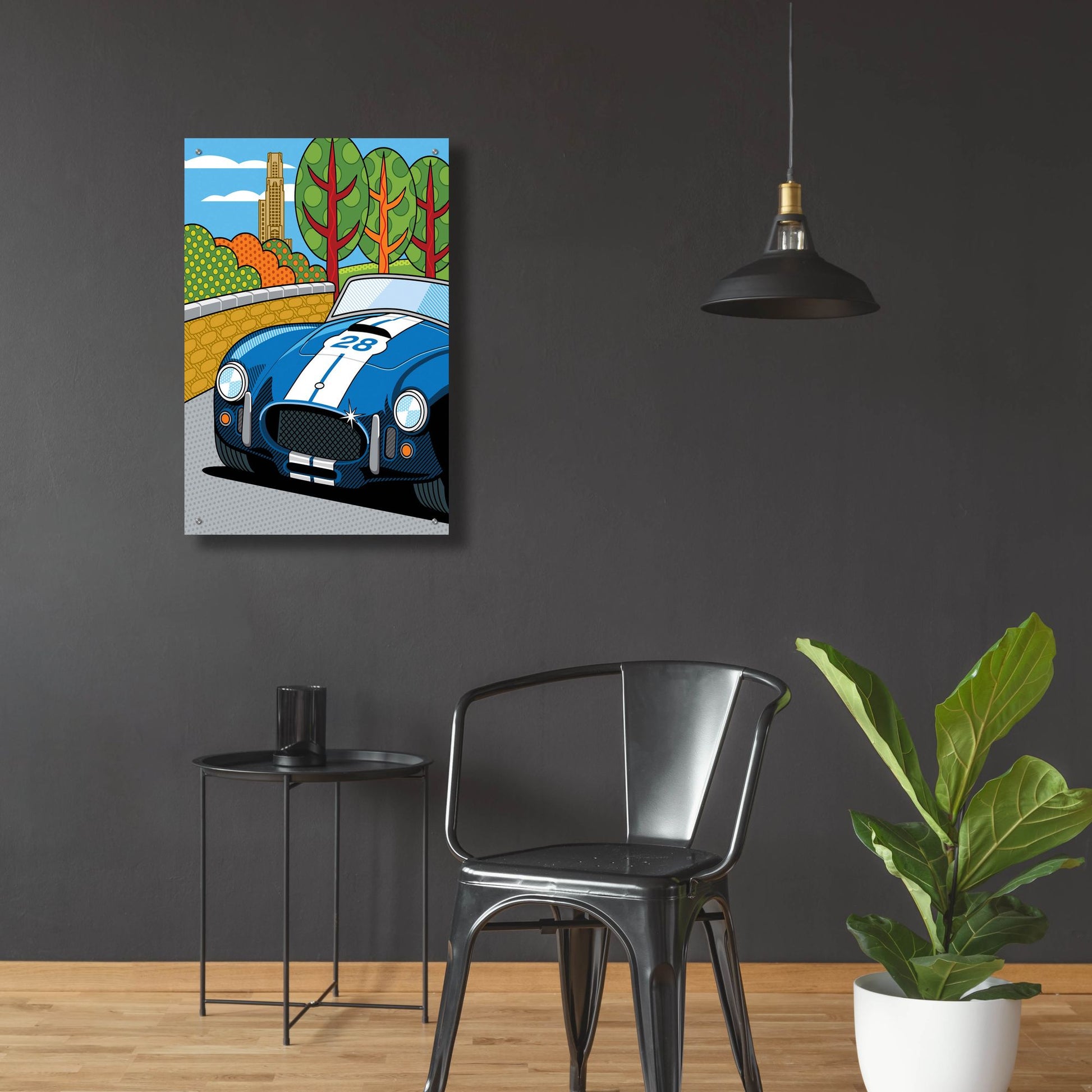 Epic Art 'Pittsburgh Vintage Grand Prix' by Ron Magnes, Acrylic Glass Wall Art,24x36