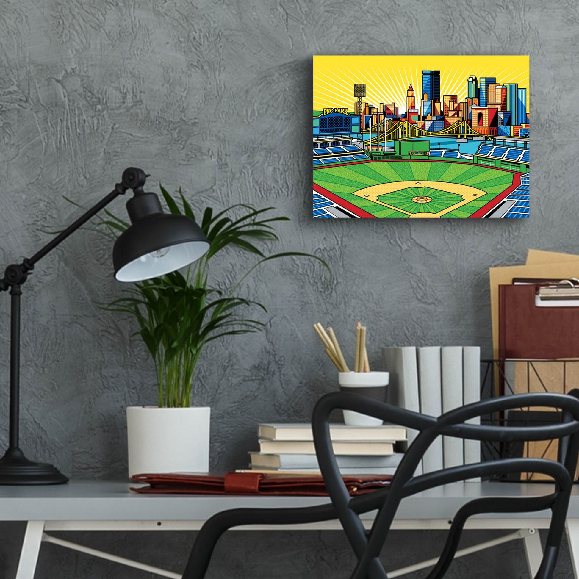 Epic Art 'PNC Park Pittsburgh' by Ron Magnes, Acrylic Glass Wall Art,16x12