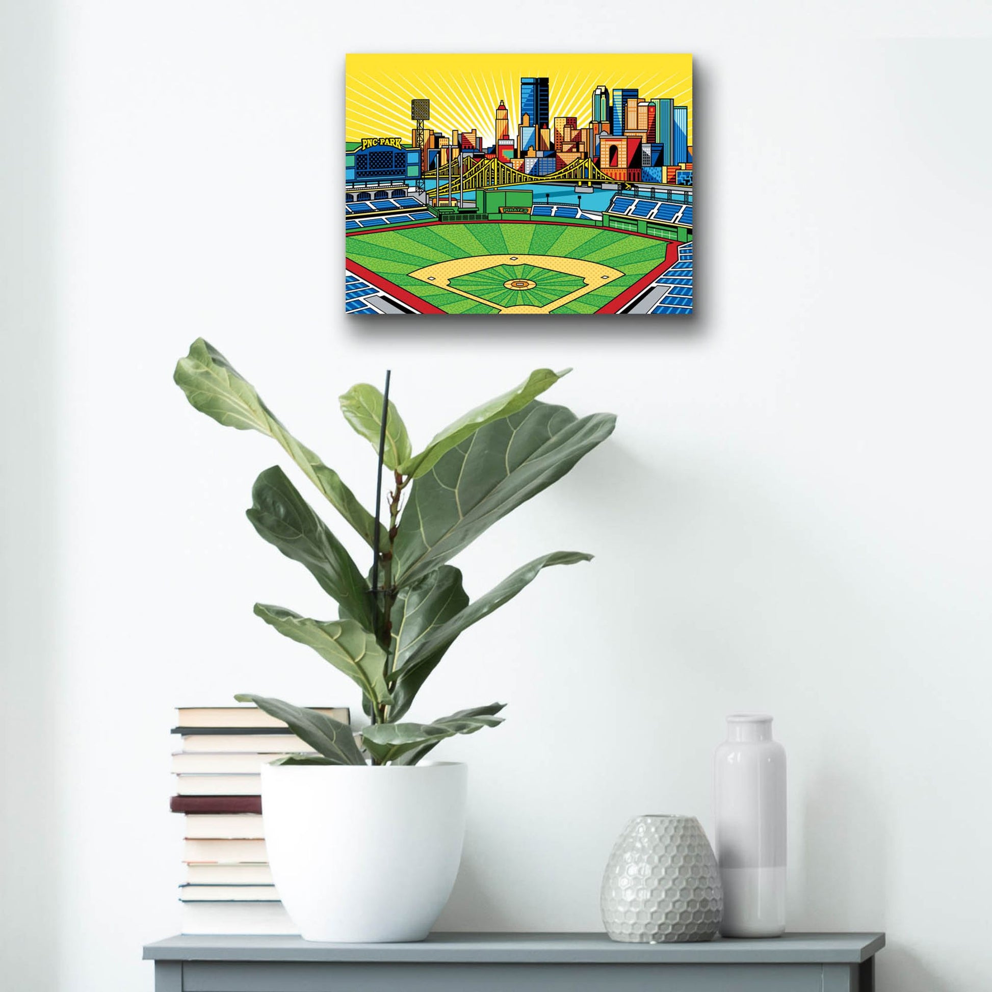 Epic Art 'PNC Park Pittsburgh' by Ron Magnes, Acrylic Glass Wall Art,16x12