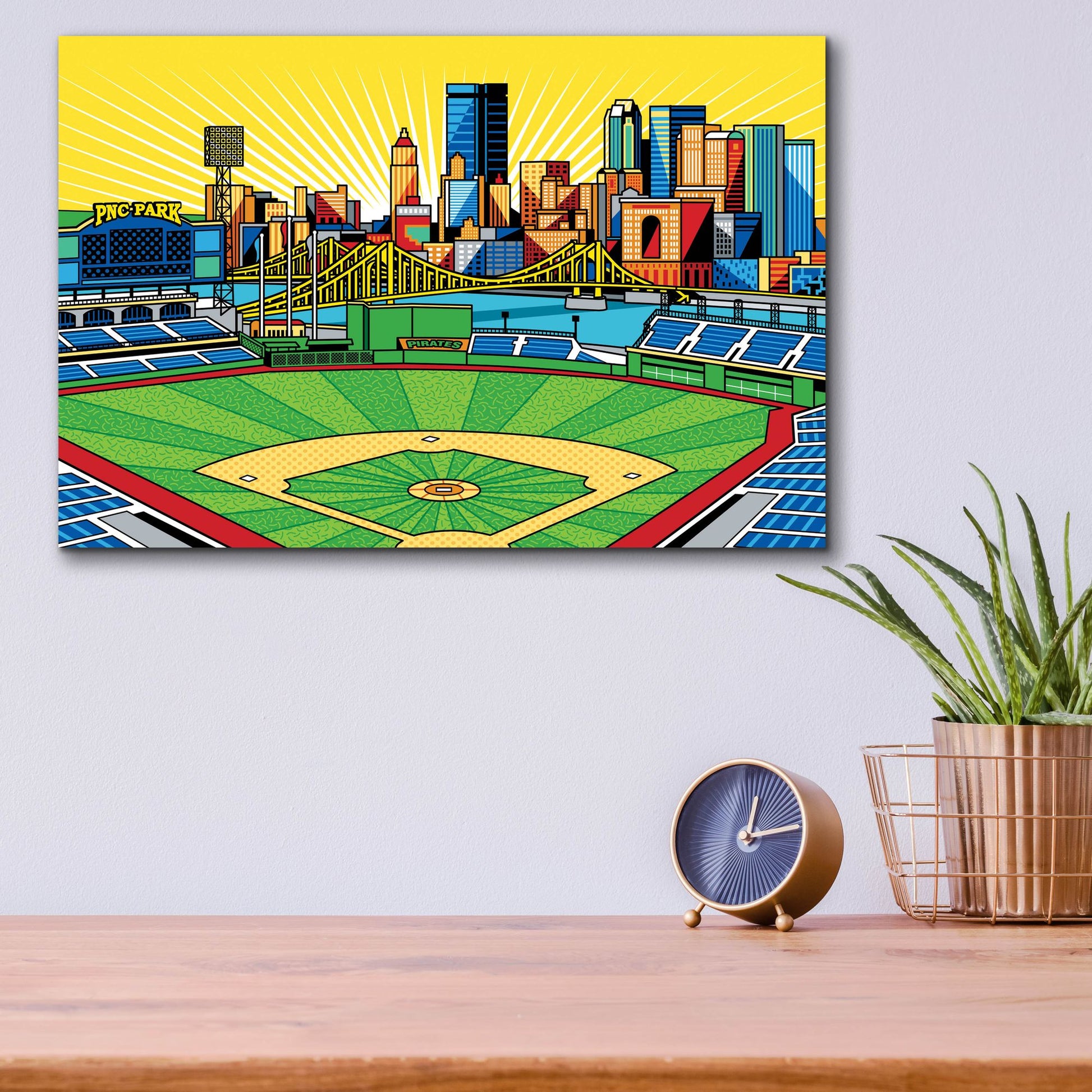 Epic Art 'PNC Park Pittsburgh' by Ron Magnes, Acrylic Glass Wall Art,16x12