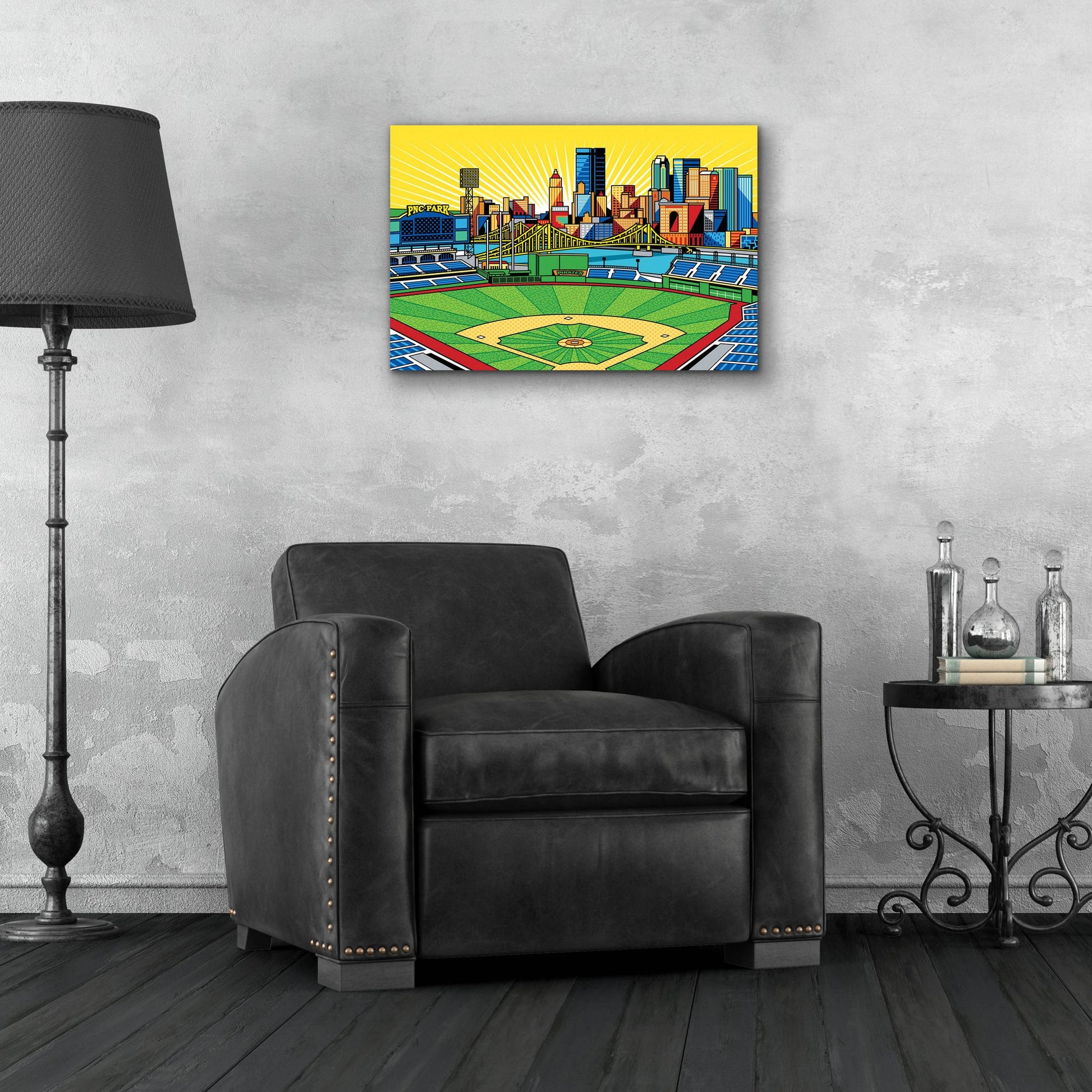 Epic Art 'PNC Park Pittsburgh' by Ron Magnes, Acrylic Glass Wall Art,24x16