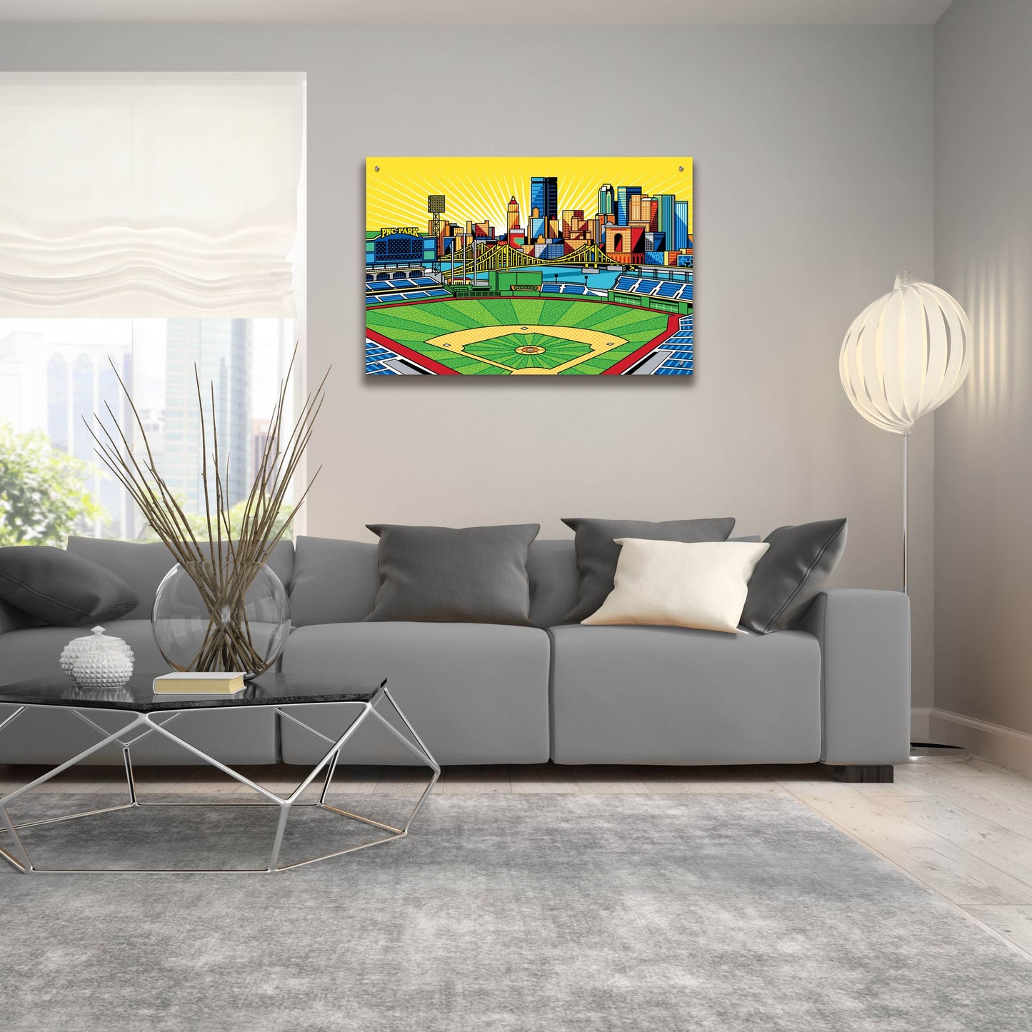 Epic Art 'PNC Park Pittsburgh' by Ron Magnes, Acrylic Glass Wall Art,36x24