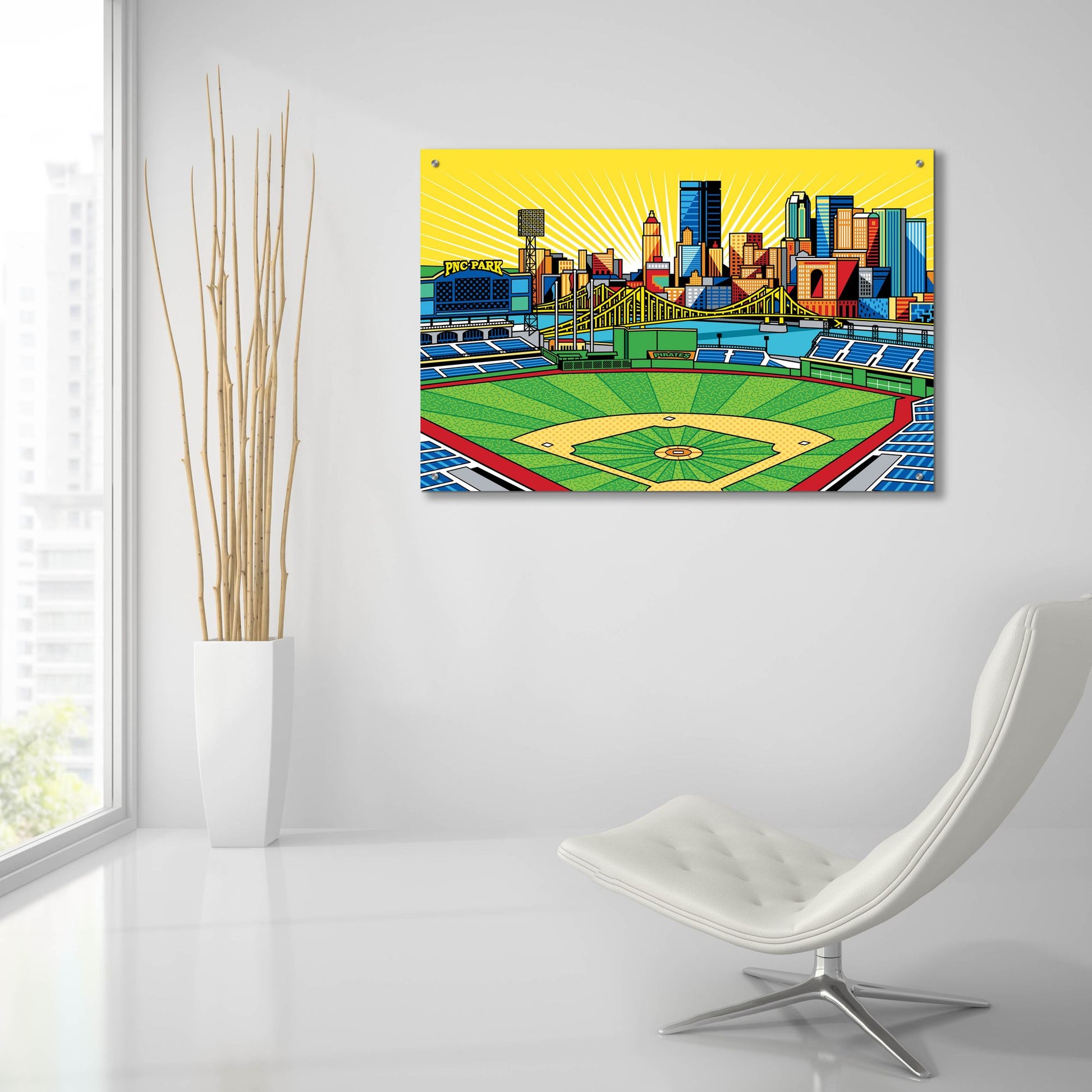 Epic Art 'PNC Park Pittsburgh' by Ron Magnes, Acrylic Glass Wall Art,36x24