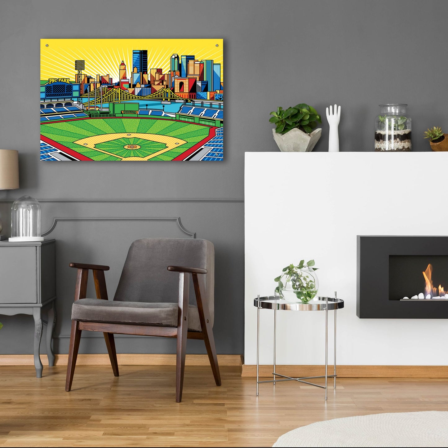 Epic Art 'PNC Park Pittsburgh' by Ron Magnes, Acrylic Glass Wall Art,36x24