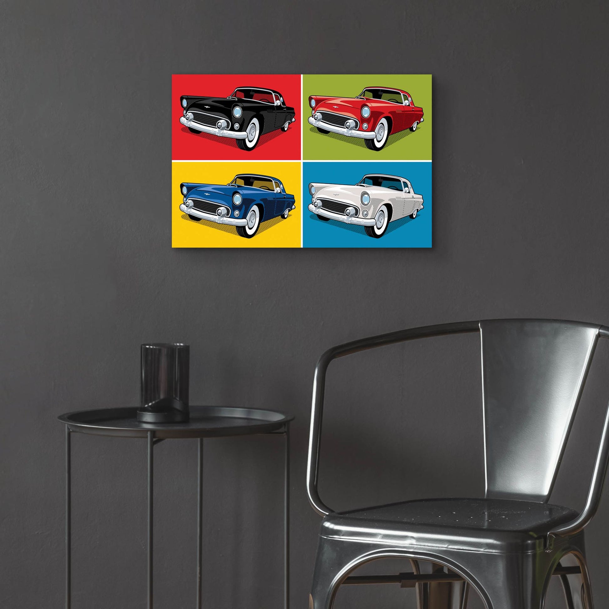 Epic Art '1956 Thunderbird Classic Car' by Ron Magnes, Acrylic Glass Wall Art,24x16