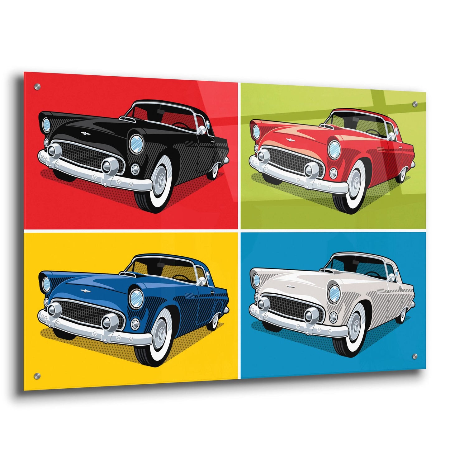 Epic Art '1956 Thunderbird Classic Car' by Ron Magnes, Acrylic Glass Wall Art,36x24
