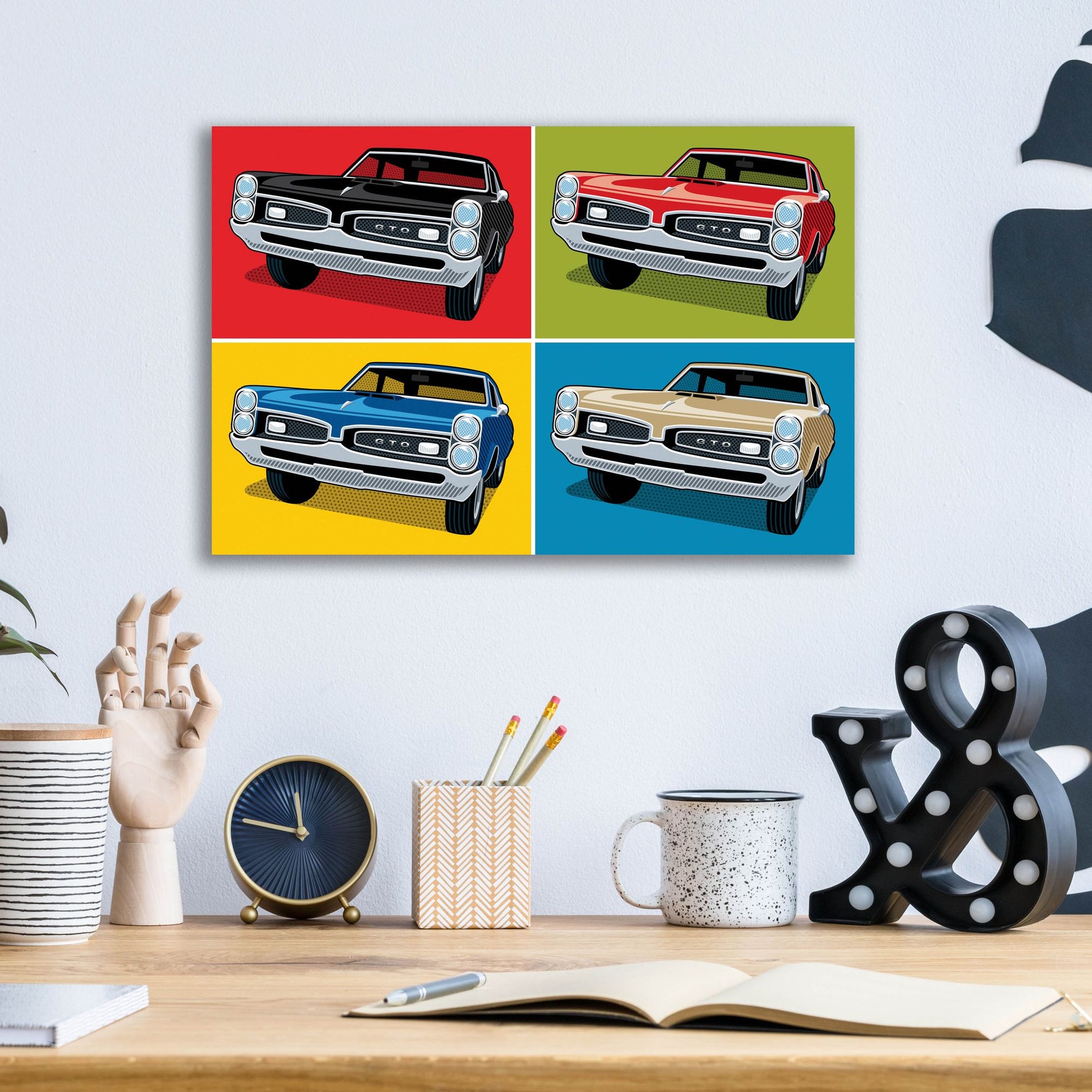 Epic Art '1967 GTO Classic Car' by Ron Magnes, Acrylic Glass Wall Art,16x12