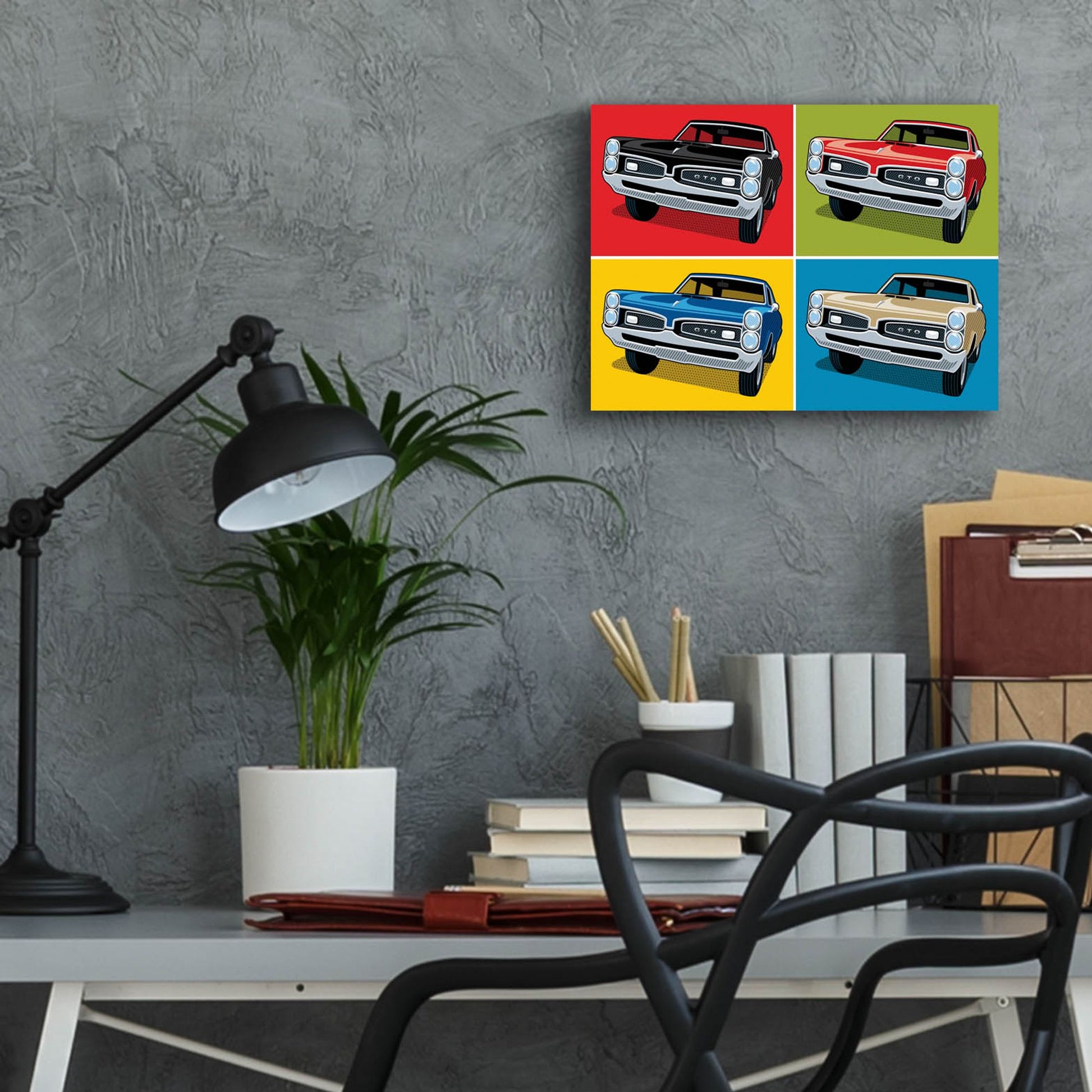 Epic Art '1967 GTO Classic Car' by Ron Magnes, Acrylic Glass Wall Art,16x12