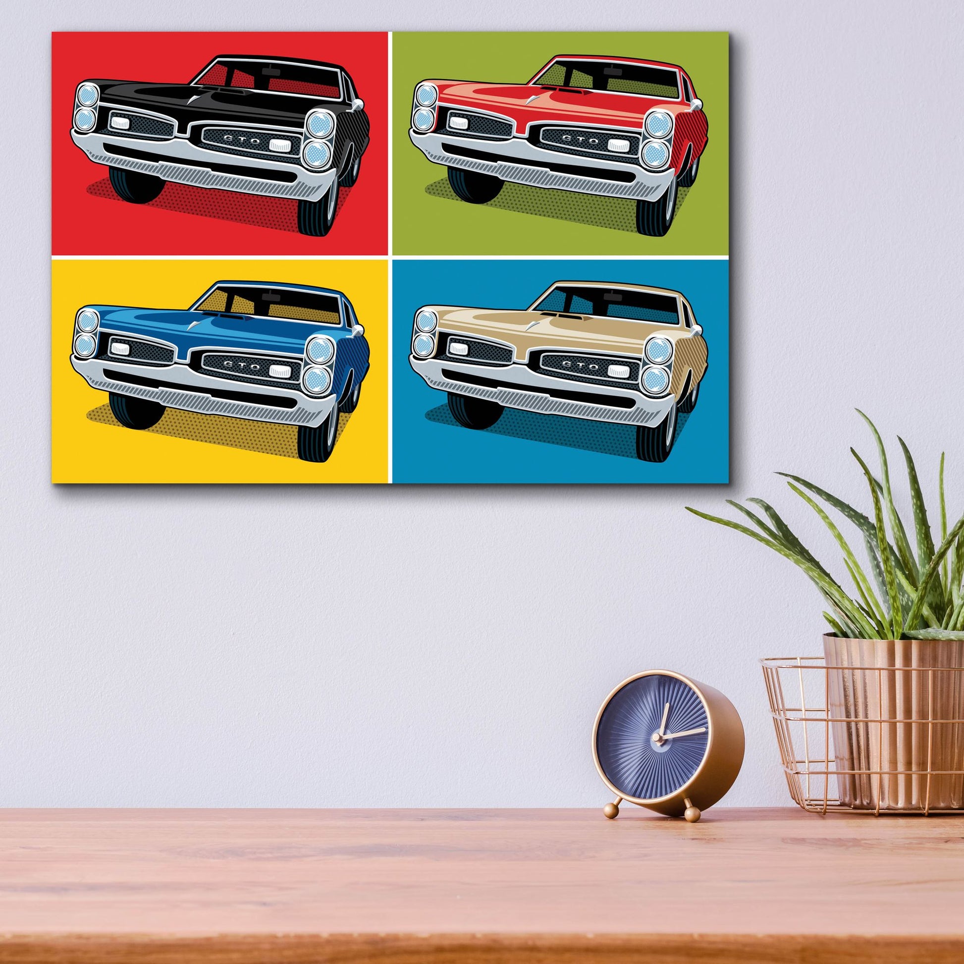 Epic Art '1967 GTO Classic Car' by Ron Magnes, Acrylic Glass Wall Art,16x12