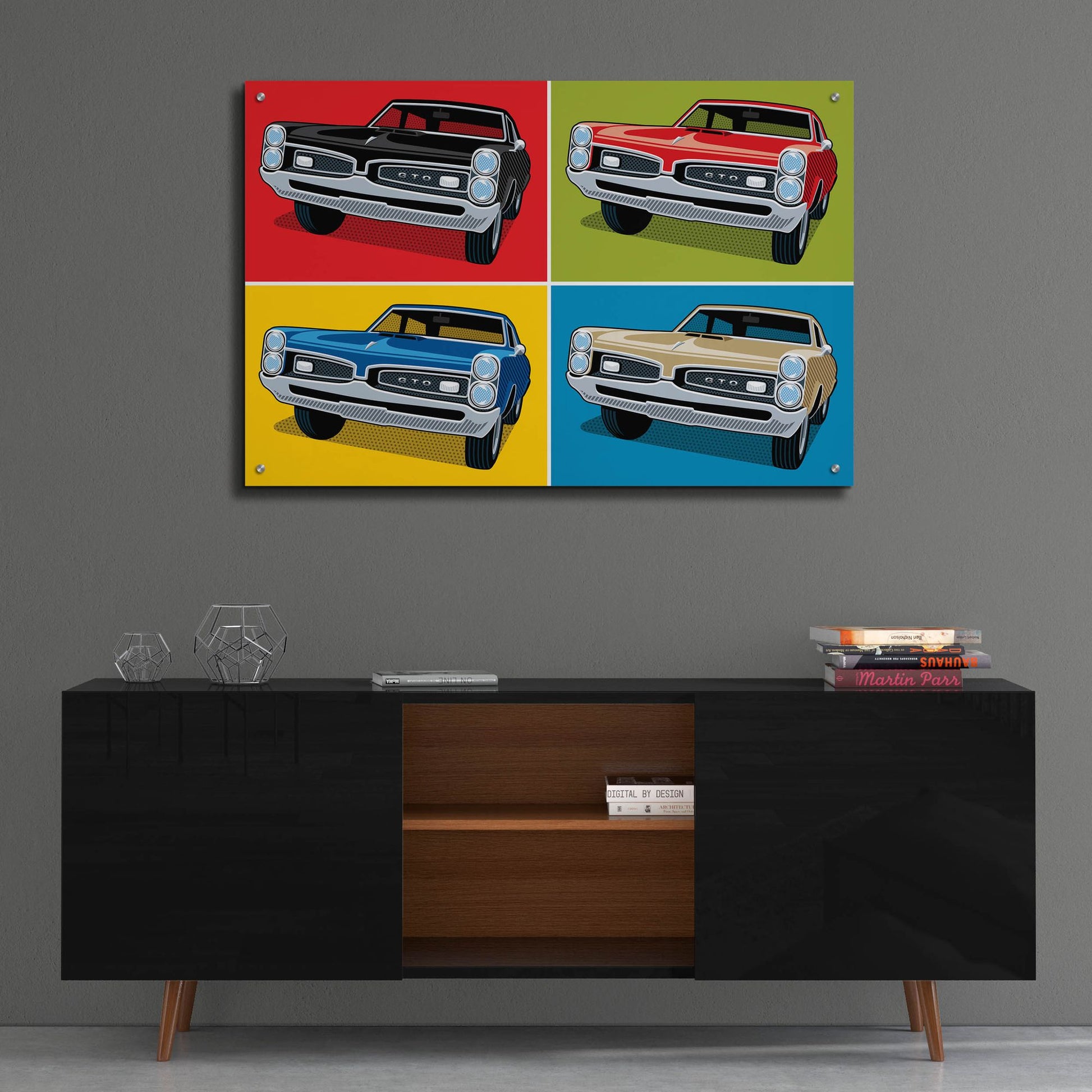 Epic Art '1967 GTO Classic Car' by Ron Magnes, Acrylic Glass Wall Art,36x24