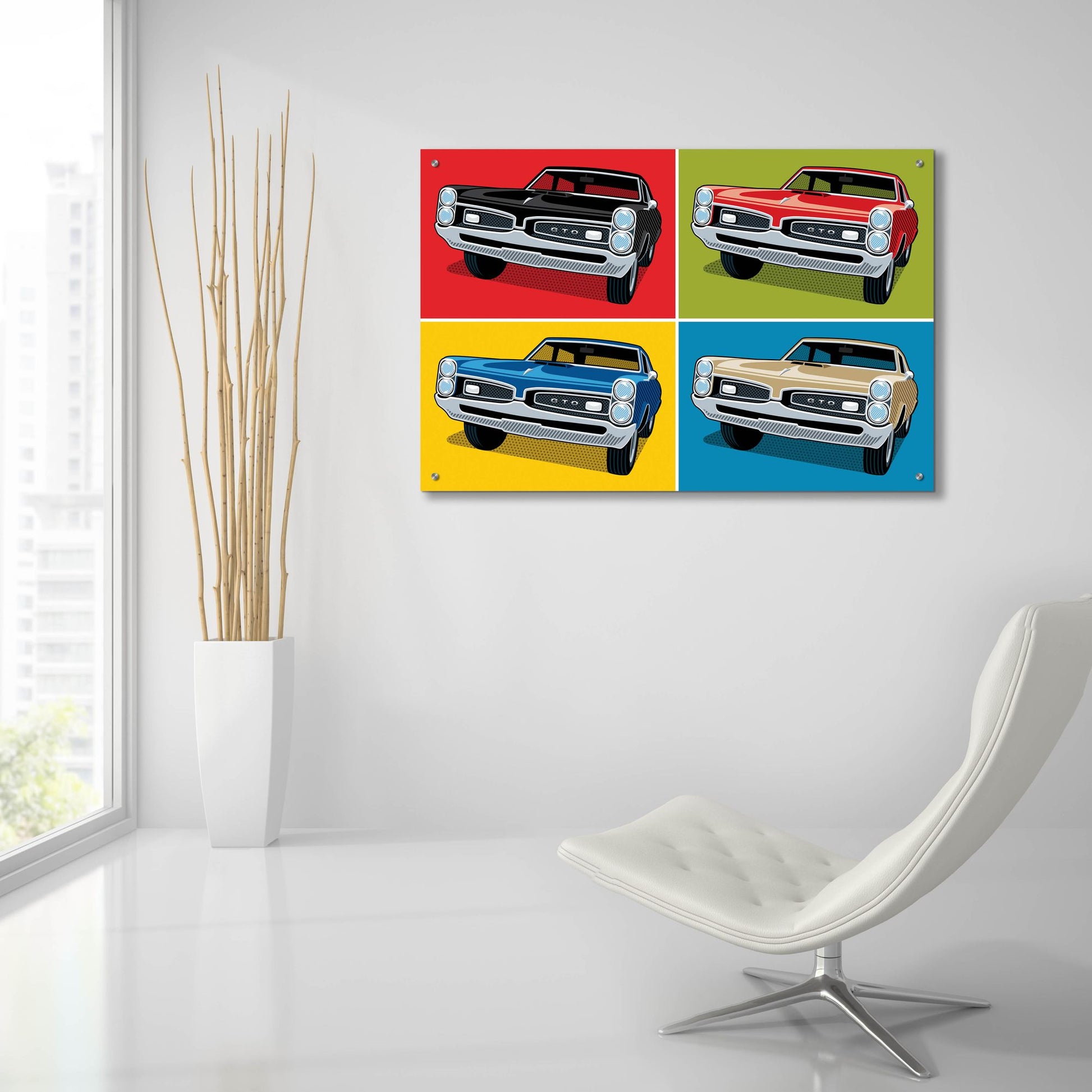 Epic Art '1967 GTO Classic Car' by Ron Magnes, Acrylic Glass Wall Art,36x24