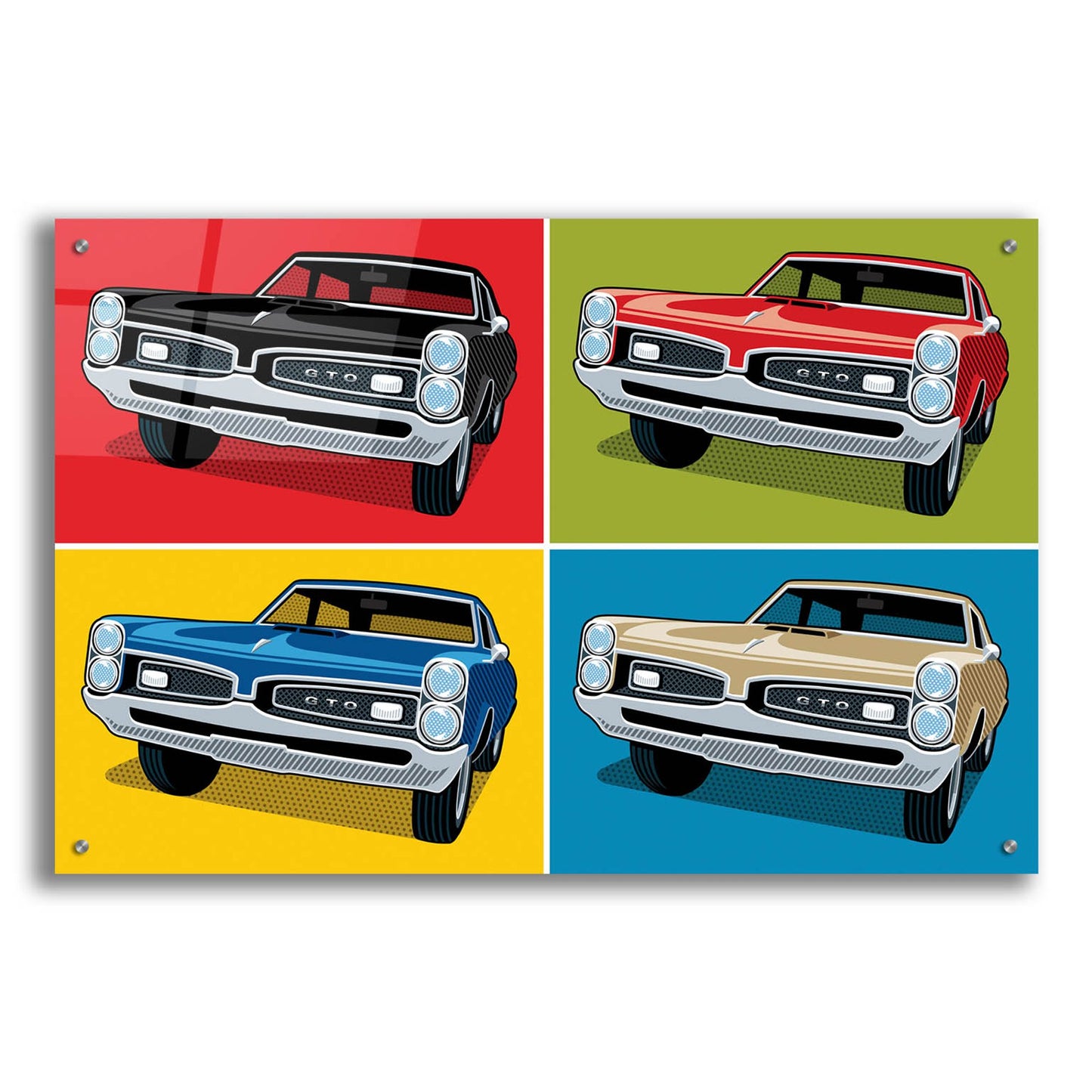 Epic Art '1967 GTO Classic Car' by Ron Magnes, Acrylic Glass Wall Art,36x24