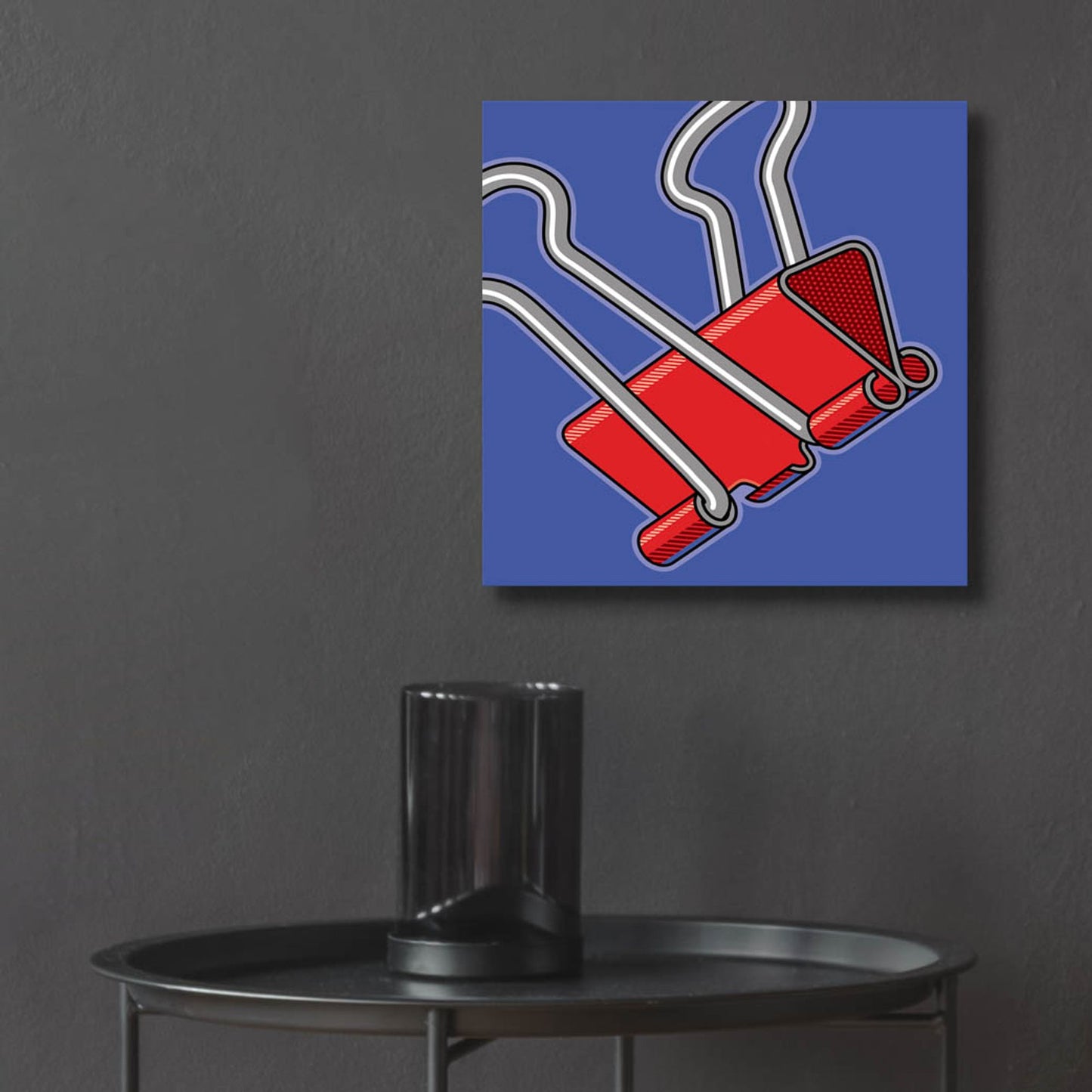 Epic Art 'Paper Clip Office Supply' by Ron Magnes, Acrylic Glass Wall Art,12x12