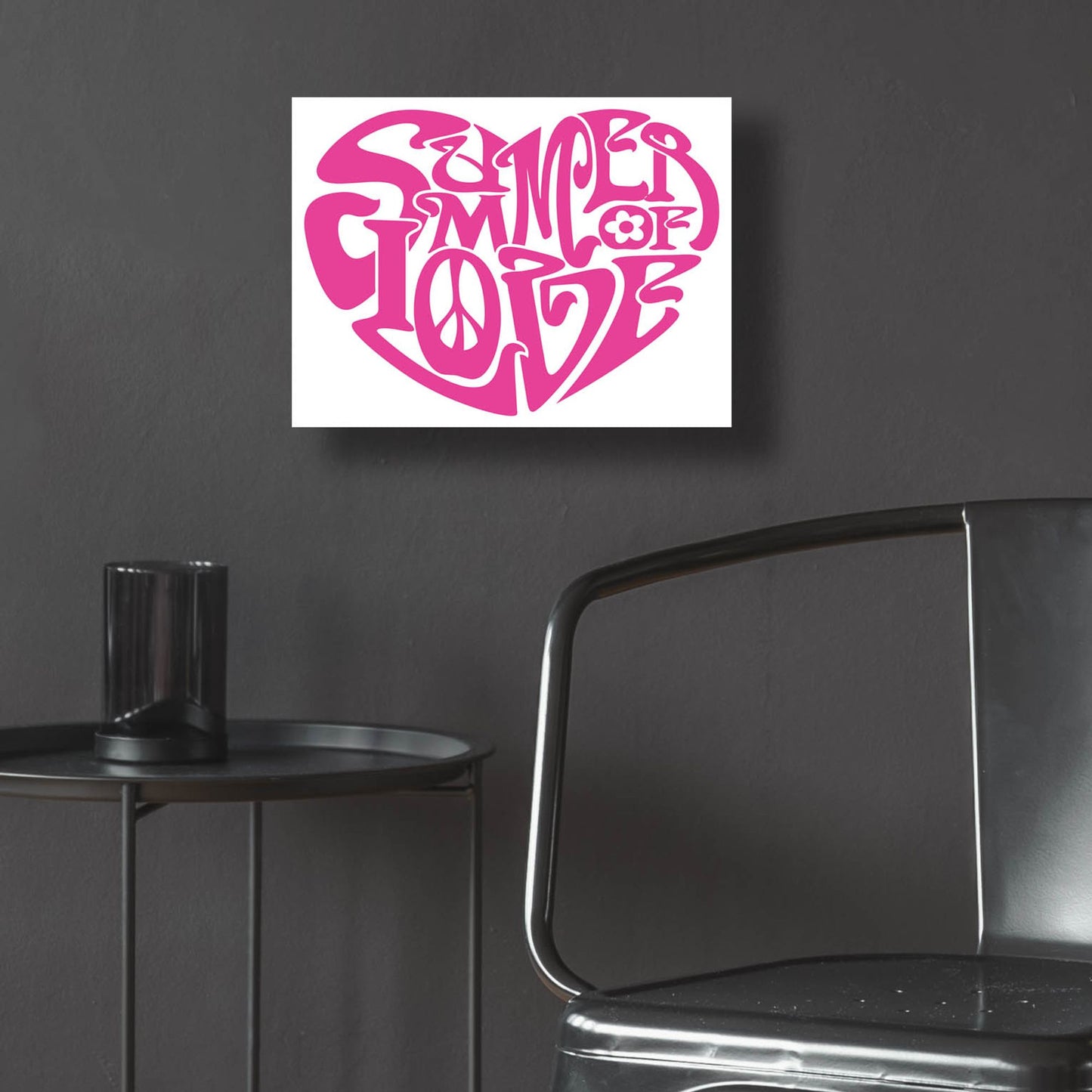 Epic Art 'Summer Of Love Heart' by Ron Magnes, Acrylic Glass Wall Art,16x12