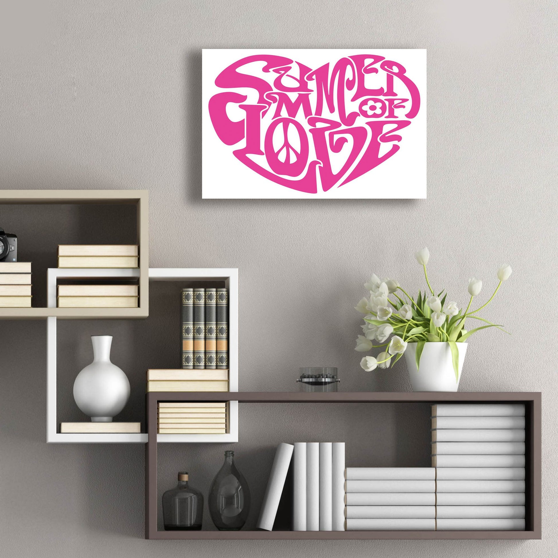 Epic Art 'Summer Of Love Heart' by Ron Magnes, Acrylic Glass Wall Art,24x16