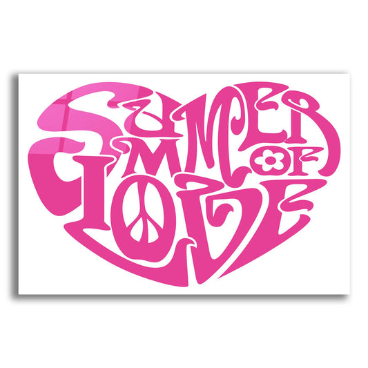 Epic Art 'Summer Of Love Heart' by Ron Magnes, Acrylic Glass Wall Art