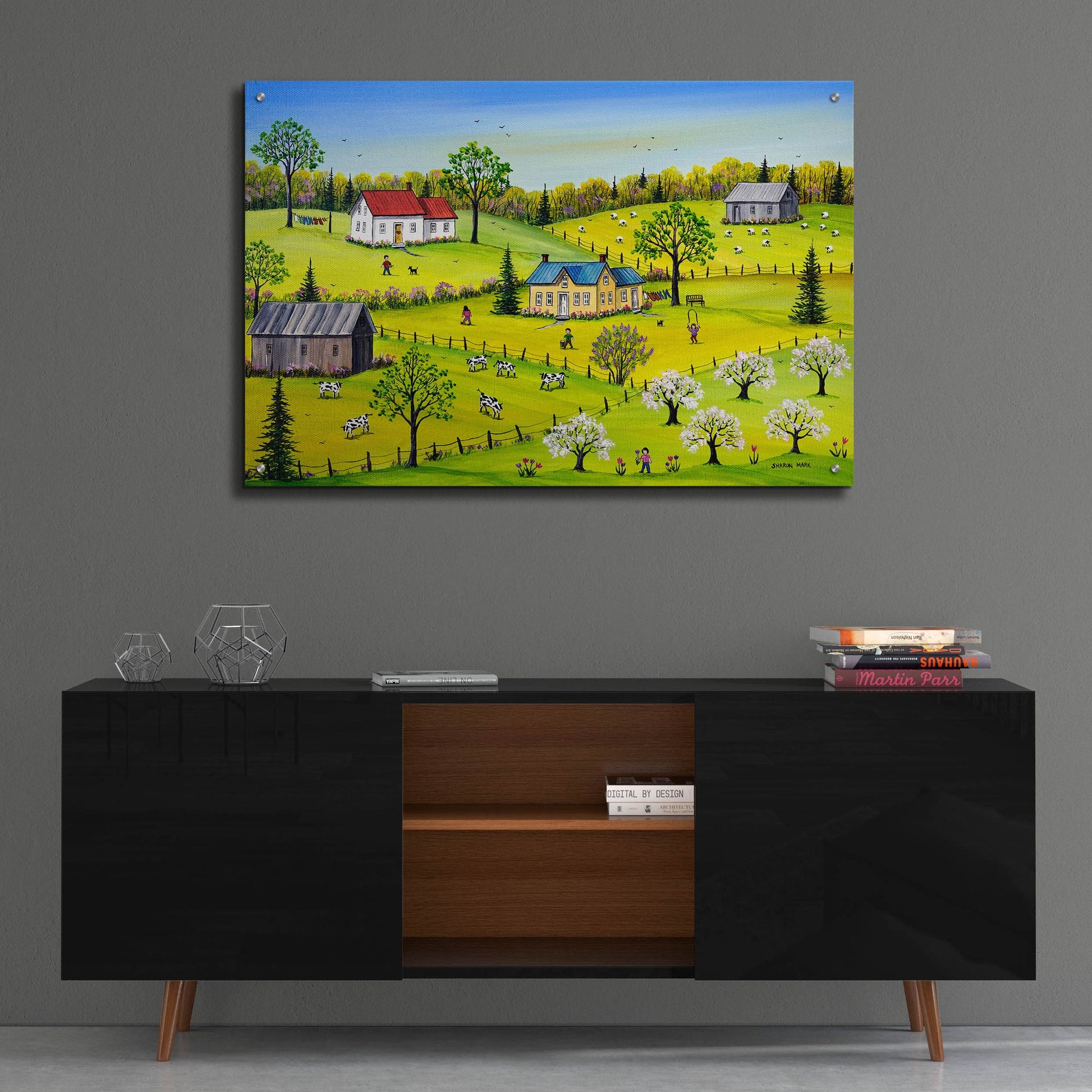 Epic Art 'Apple Blossom Time' by Sharon Mark, Acrylic Glass Wall Art,36x24