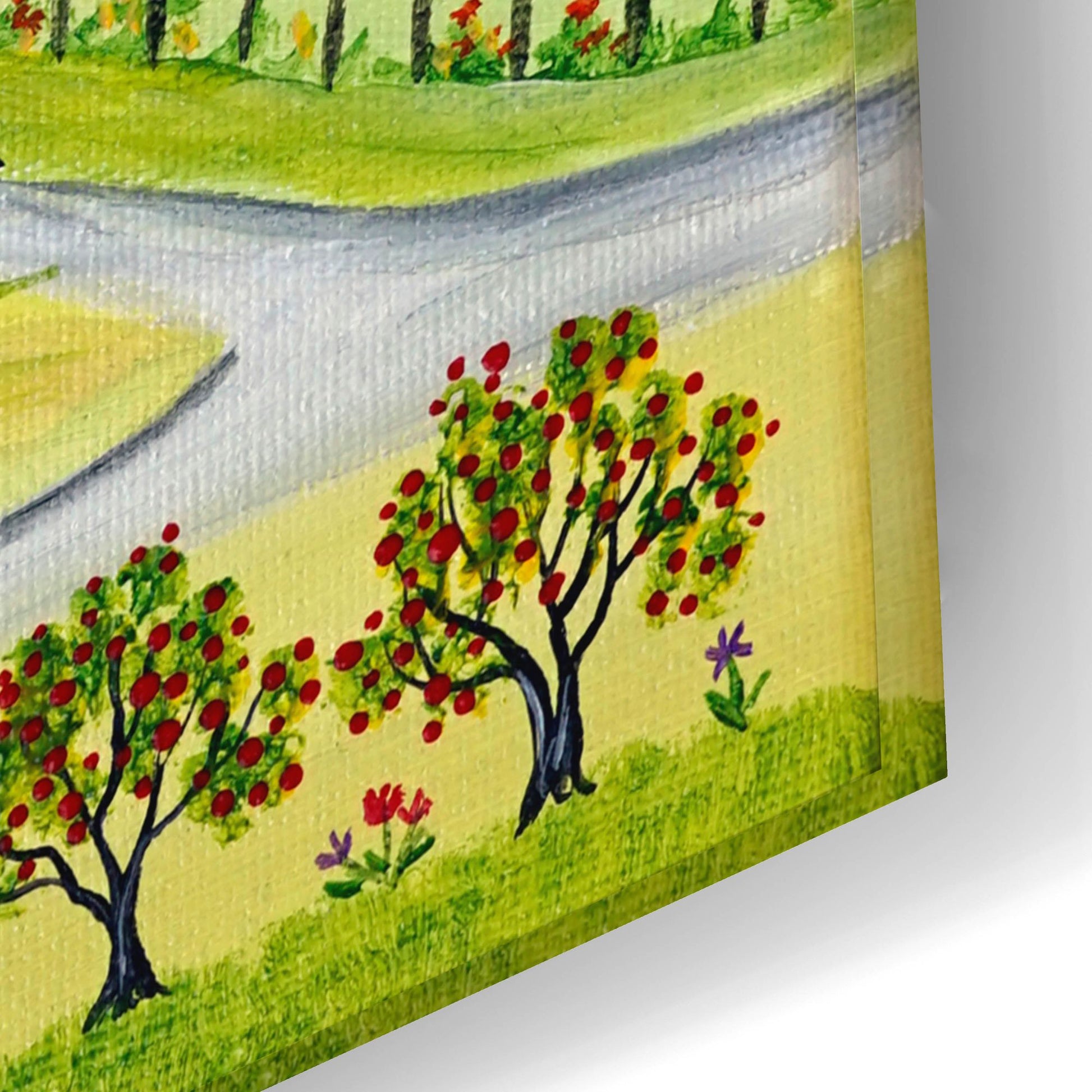 Epic Art 'Appleville' by Sharon Mark, Acrylic Glass Wall Art,24x16