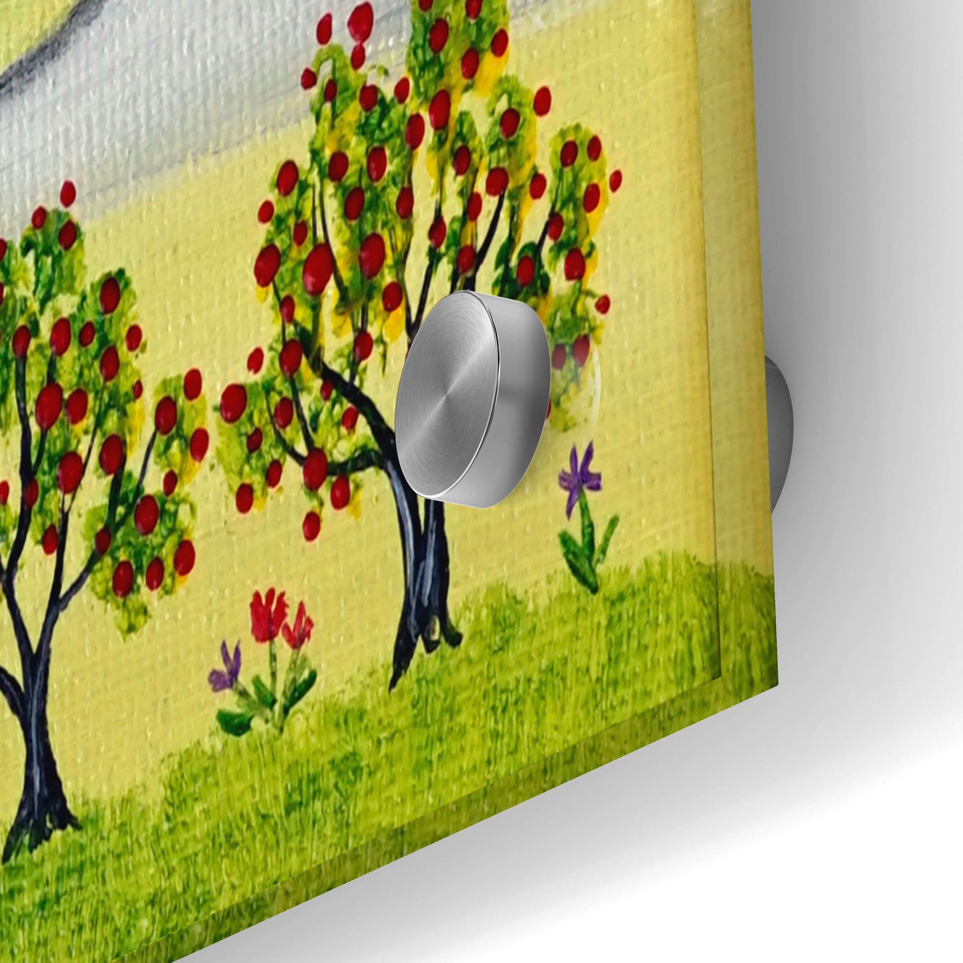 Epic Art 'Appleville' by Sharon Mark, Acrylic Glass Wall Art,36x24