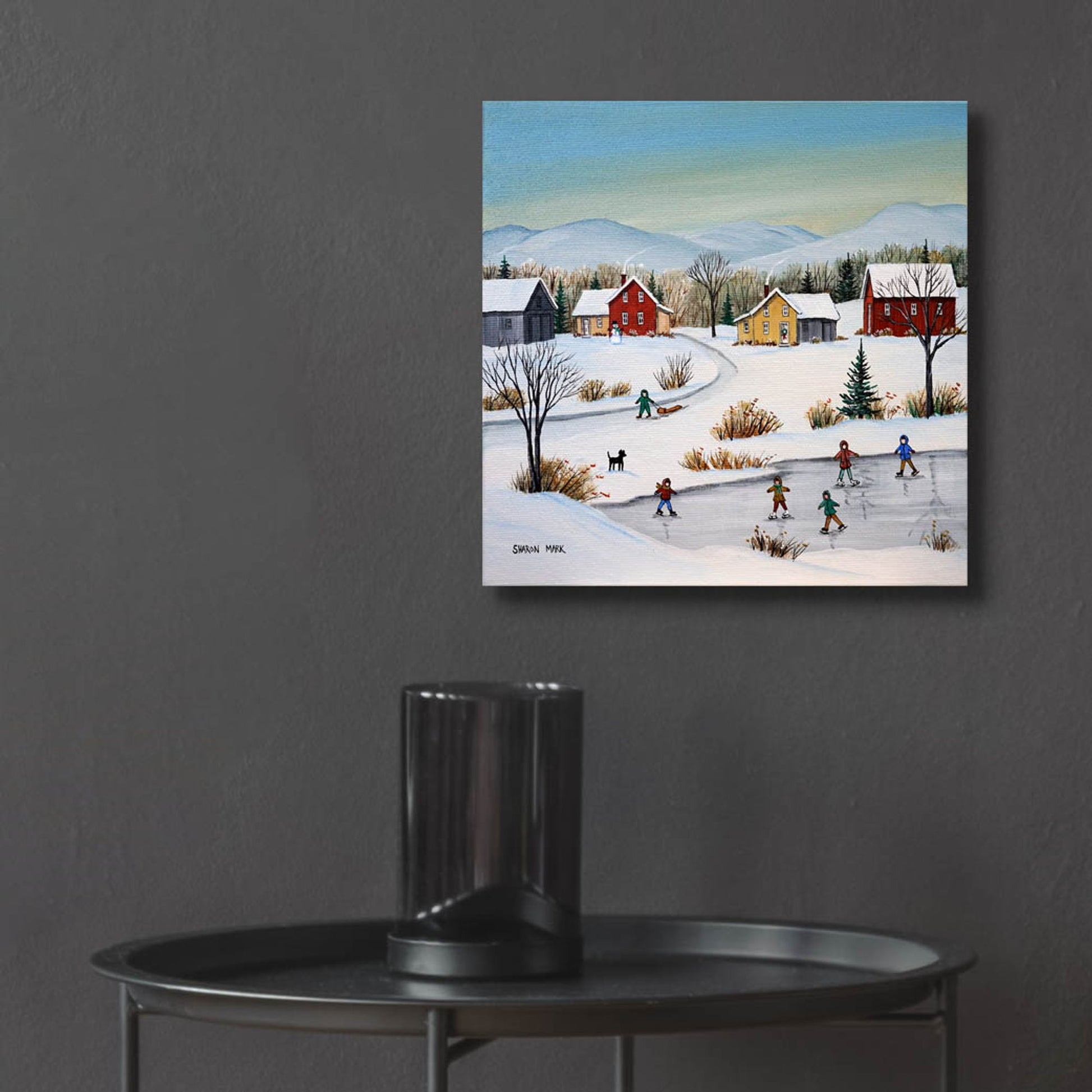 Epic Art 'At the Ice Patch' by Sharon Mark, Acrylic Glass Wall Art,12x12