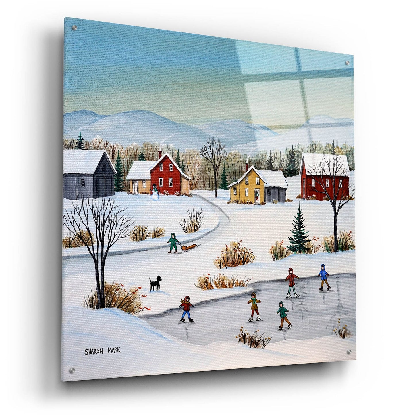 Epic Art 'At the Ice Patch' by Sharon Mark, Acrylic Glass Wall Art,36x36