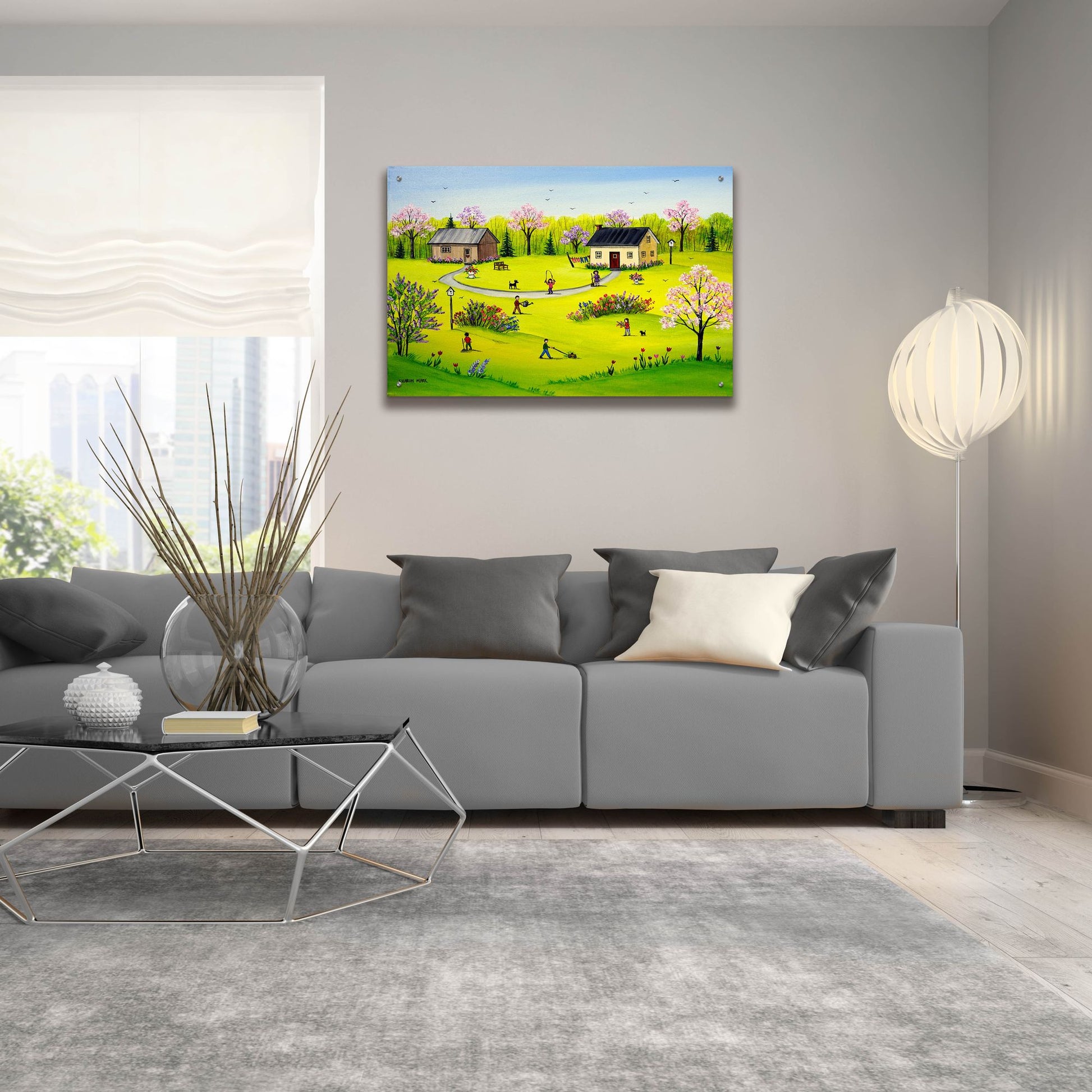 Epic Art 'Beautiful Day' by Sharon Mark, Acrylic Glass Wall Art,36x24