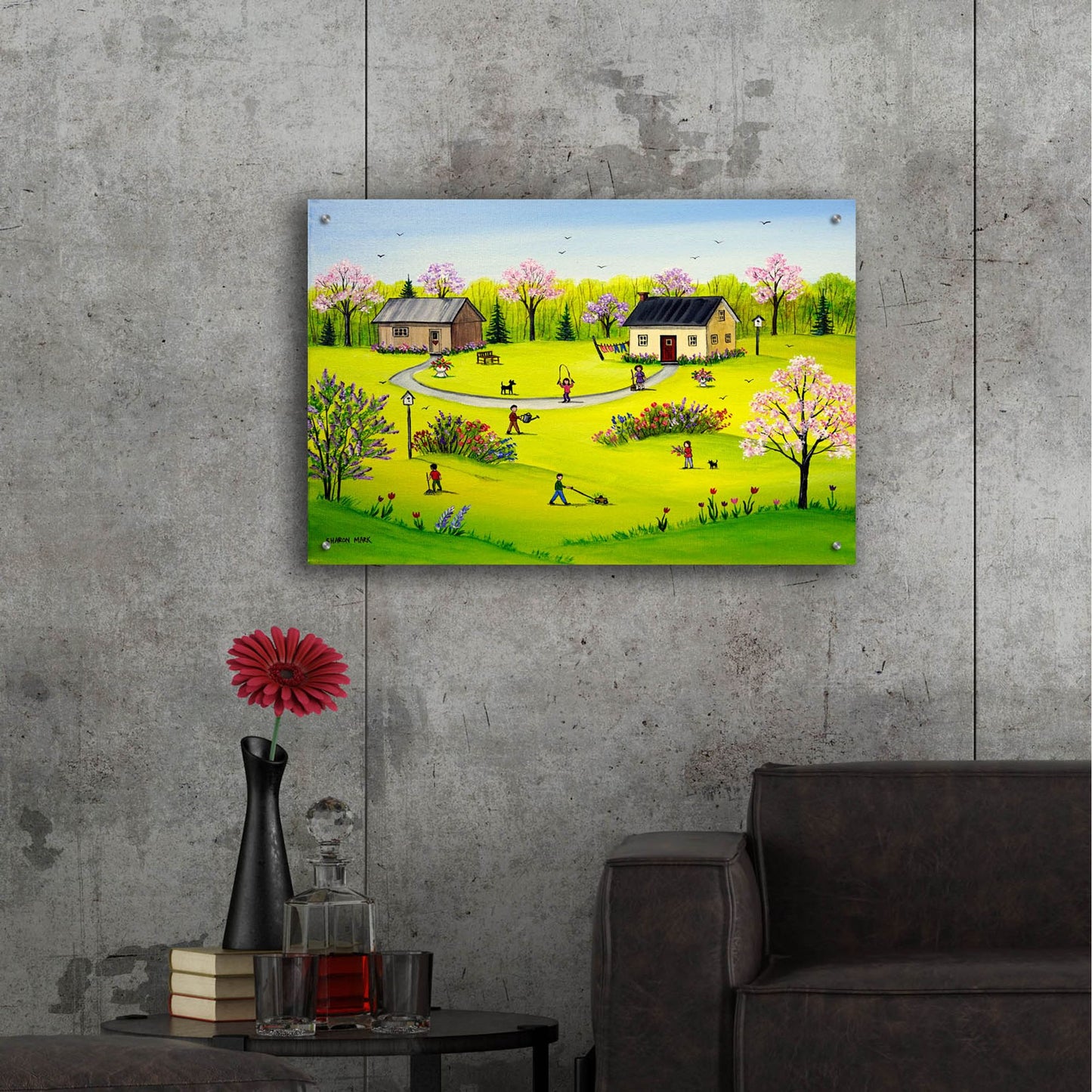 Epic Art 'Beautiful Day' by Sharon Mark, Acrylic Glass Wall Art,36x24