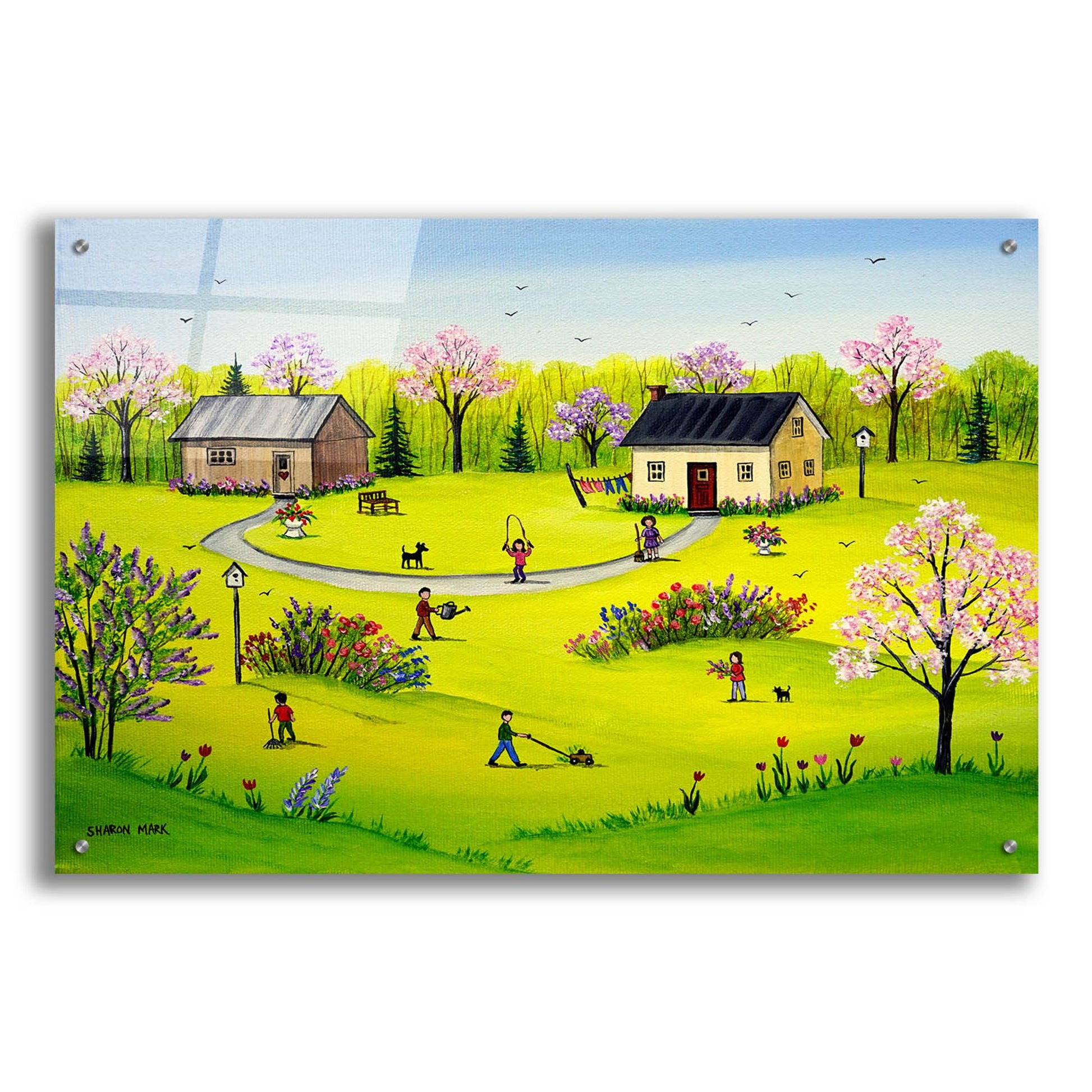 Epic Art 'Beautiful Day' by Sharon Mark, Acrylic Glass Wall Art,36x24