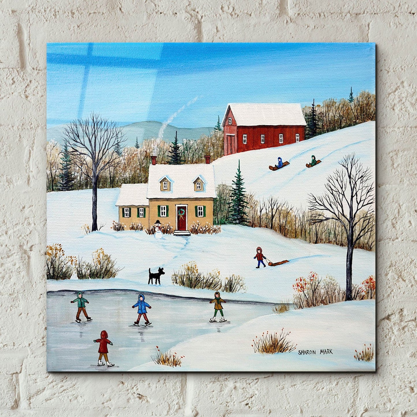 Epic Art 'Bright Day' by Sharon Mark, Acrylic Glass Wall Art,12x12