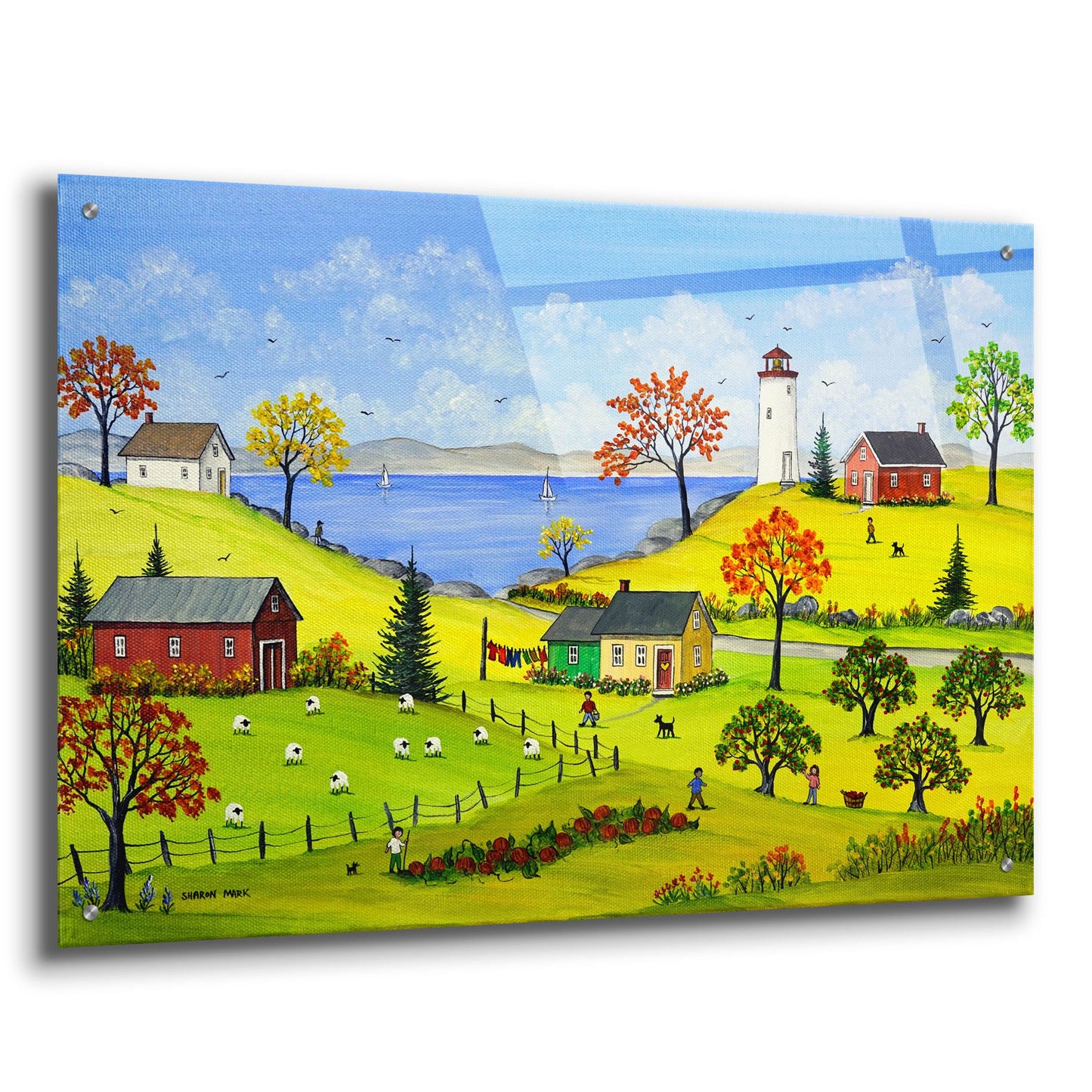 Epic Art 'Bucolic Autumn' by Sharon Mark, Acrylic Glass Wall Art,36x24