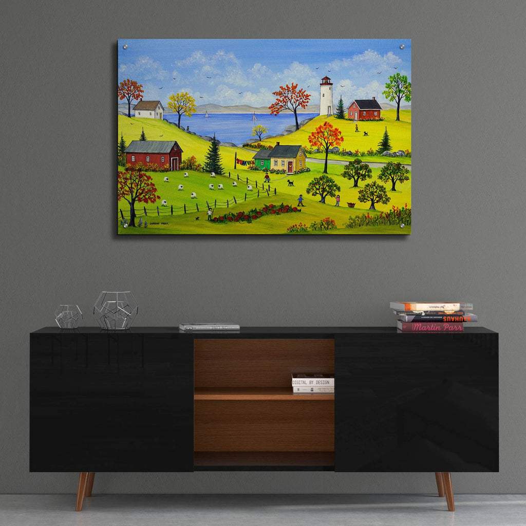 Epic Art 'Bucolic Autumn' by Sharon Mark, Acrylic Glass Wall Art,36x24