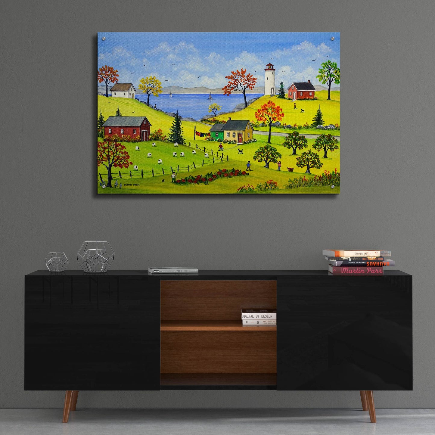 Epic Art 'Bucolic Autumn' by Sharon Mark, Acrylic Glass Wall Art,36x24