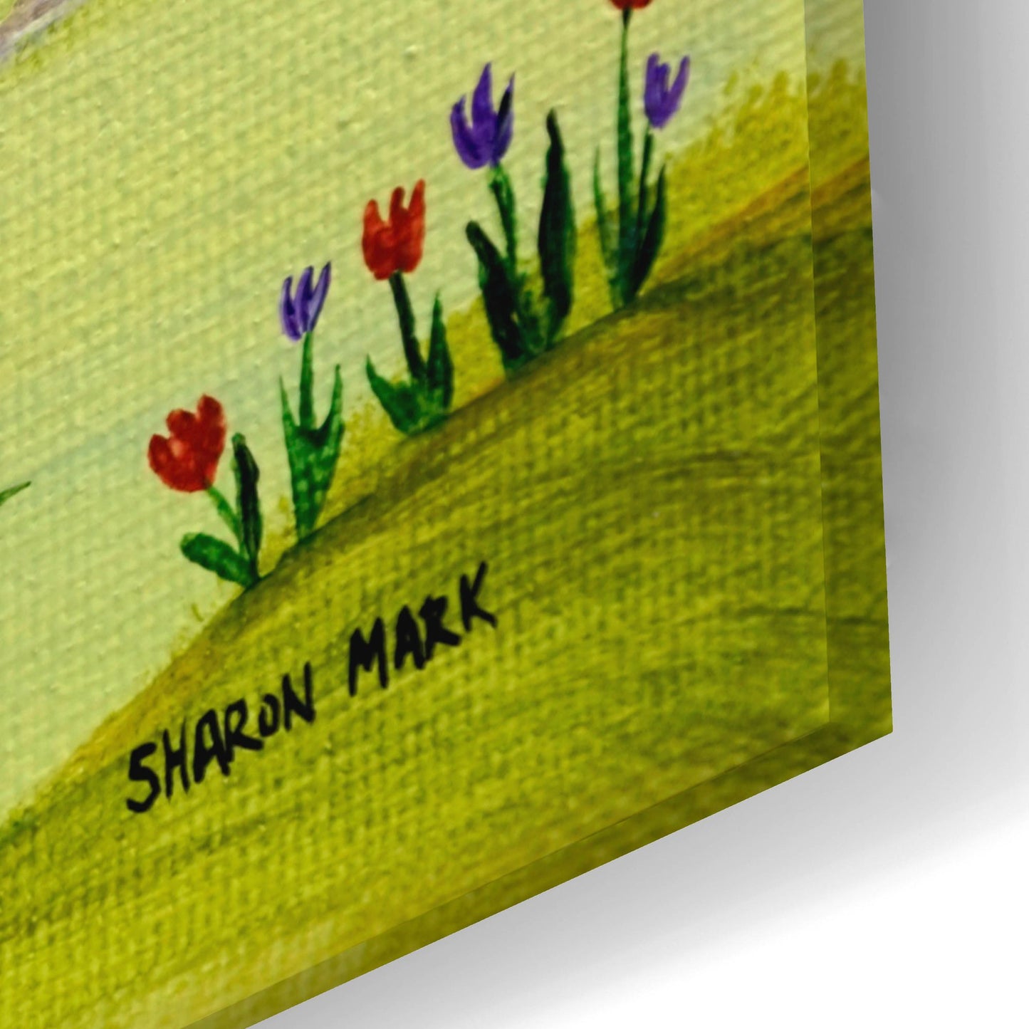 Epic Art 'In the Garden' by Sharon Mark, Acrylic Glass Wall Art,24x16