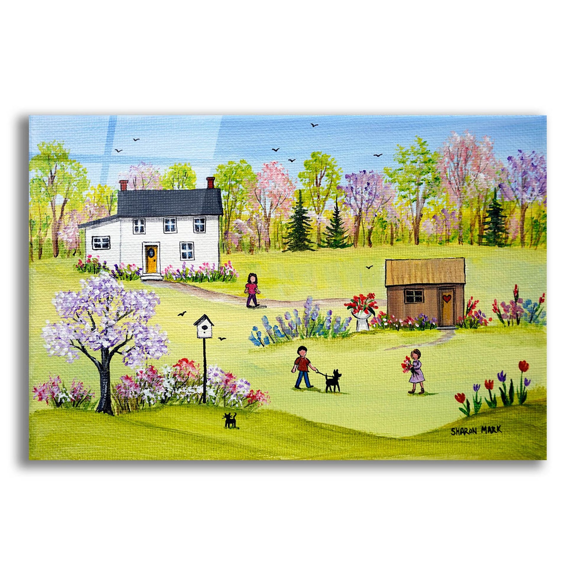 Epic Art 'In the Garden' by Sharon Mark, Acrylic Glass Wall Art